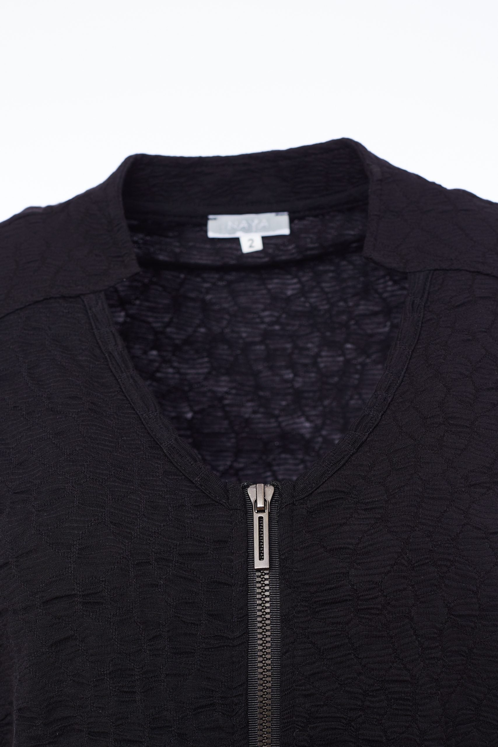Waistcoat with Zip/Pocket in Black