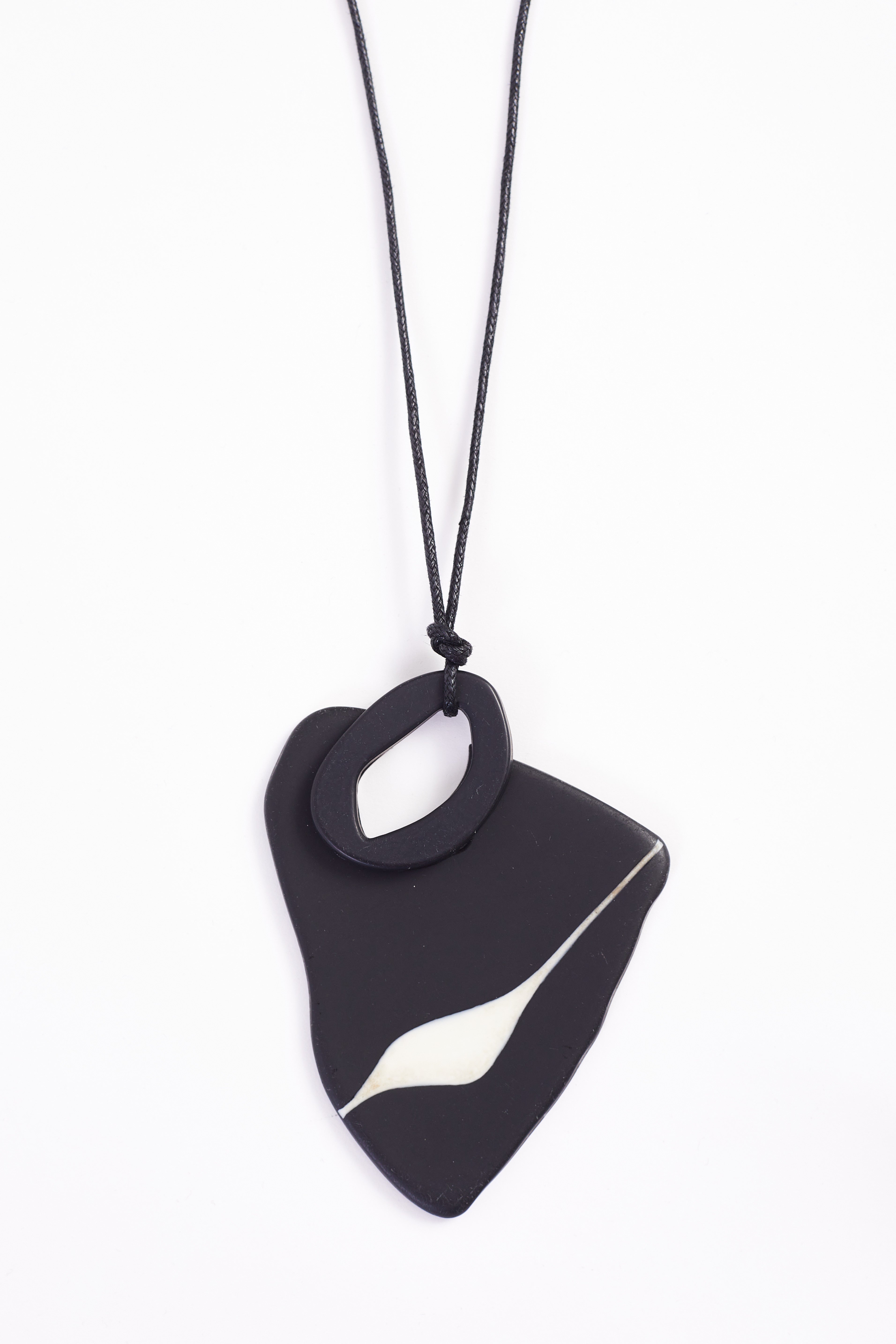 Abstract Shape Stone Necklace
