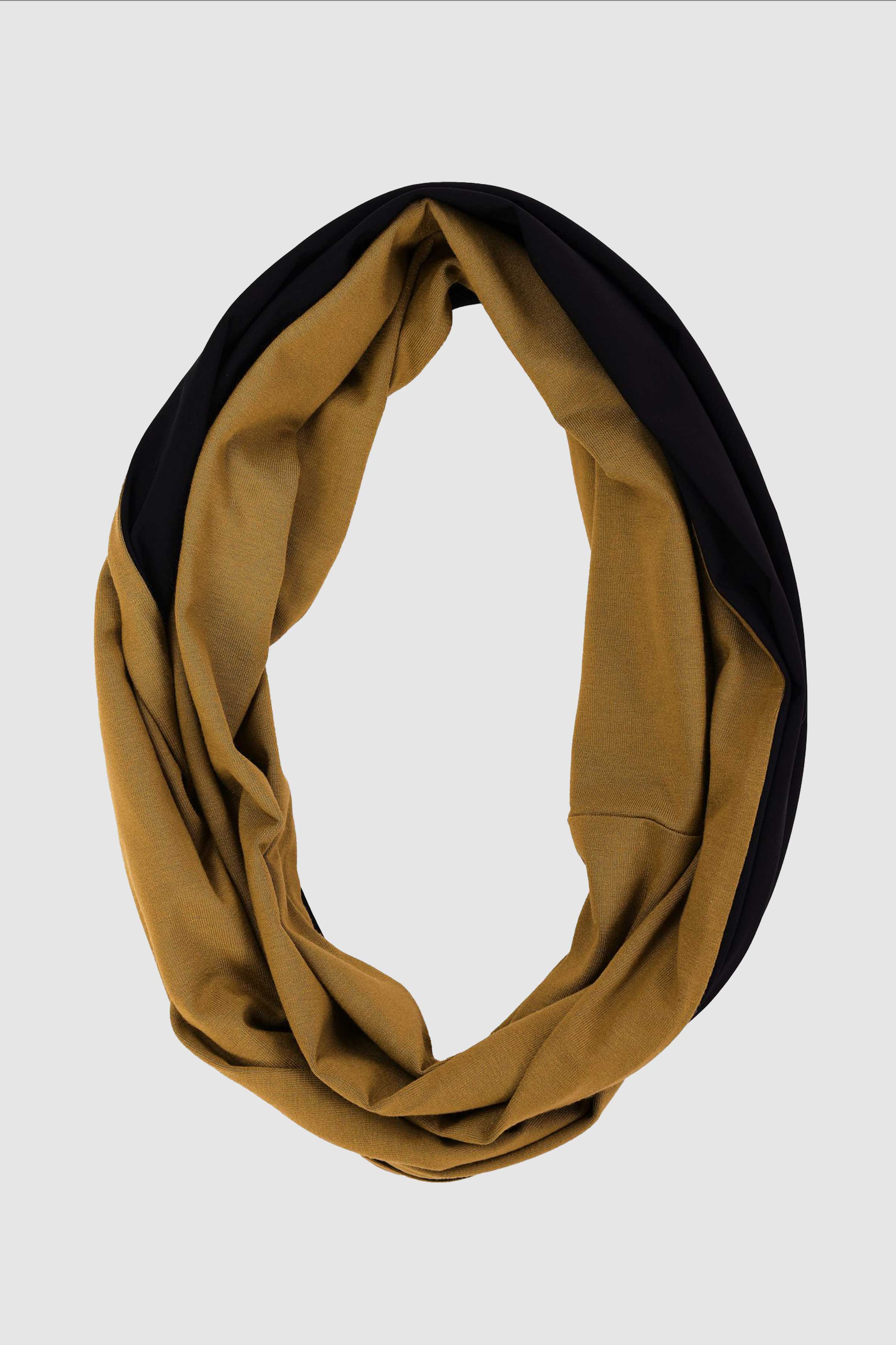 Two Tone Neckpiece in Avacado/Black