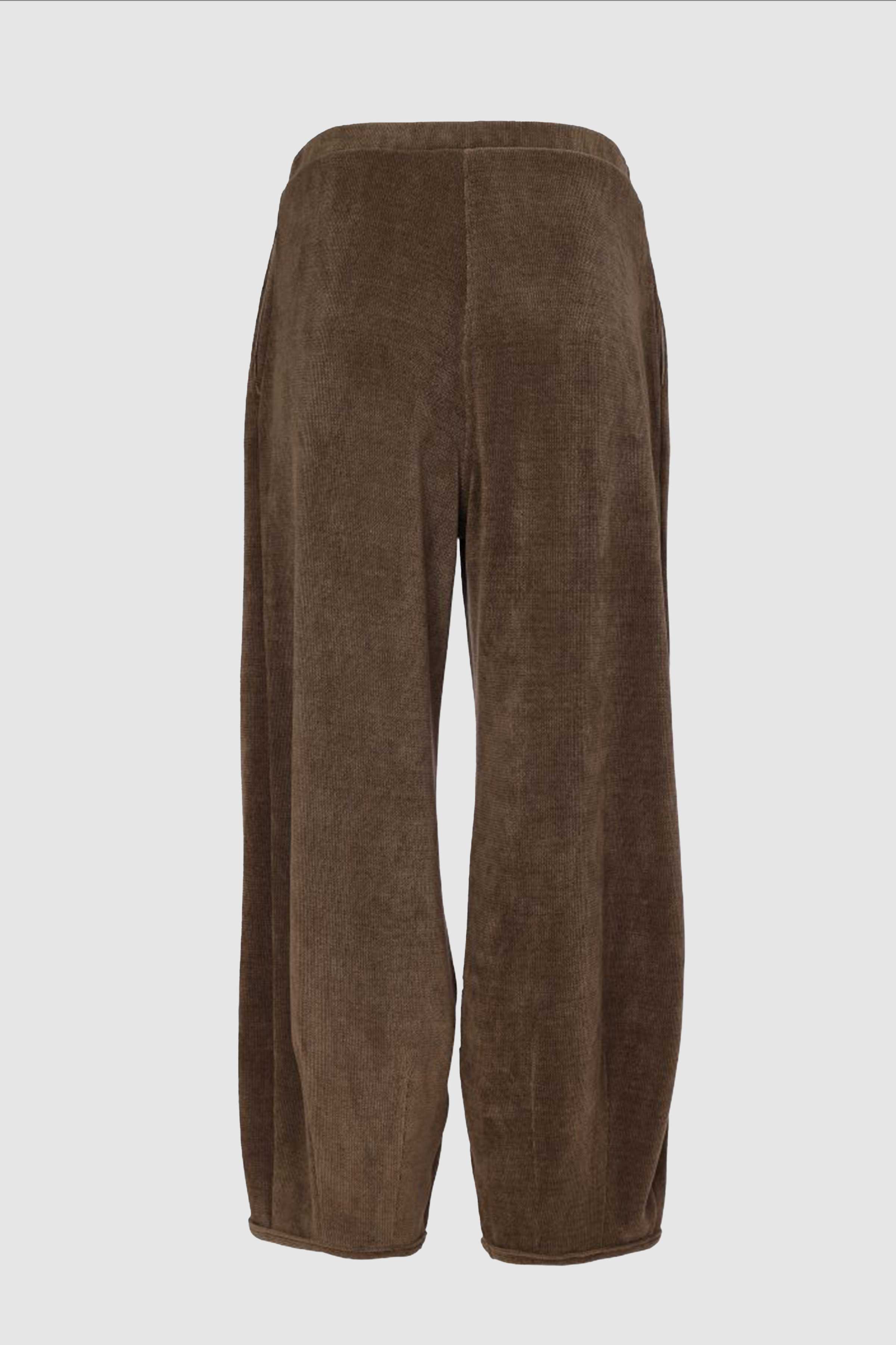 Soft Cord Trouser With Binding Hemline in Army