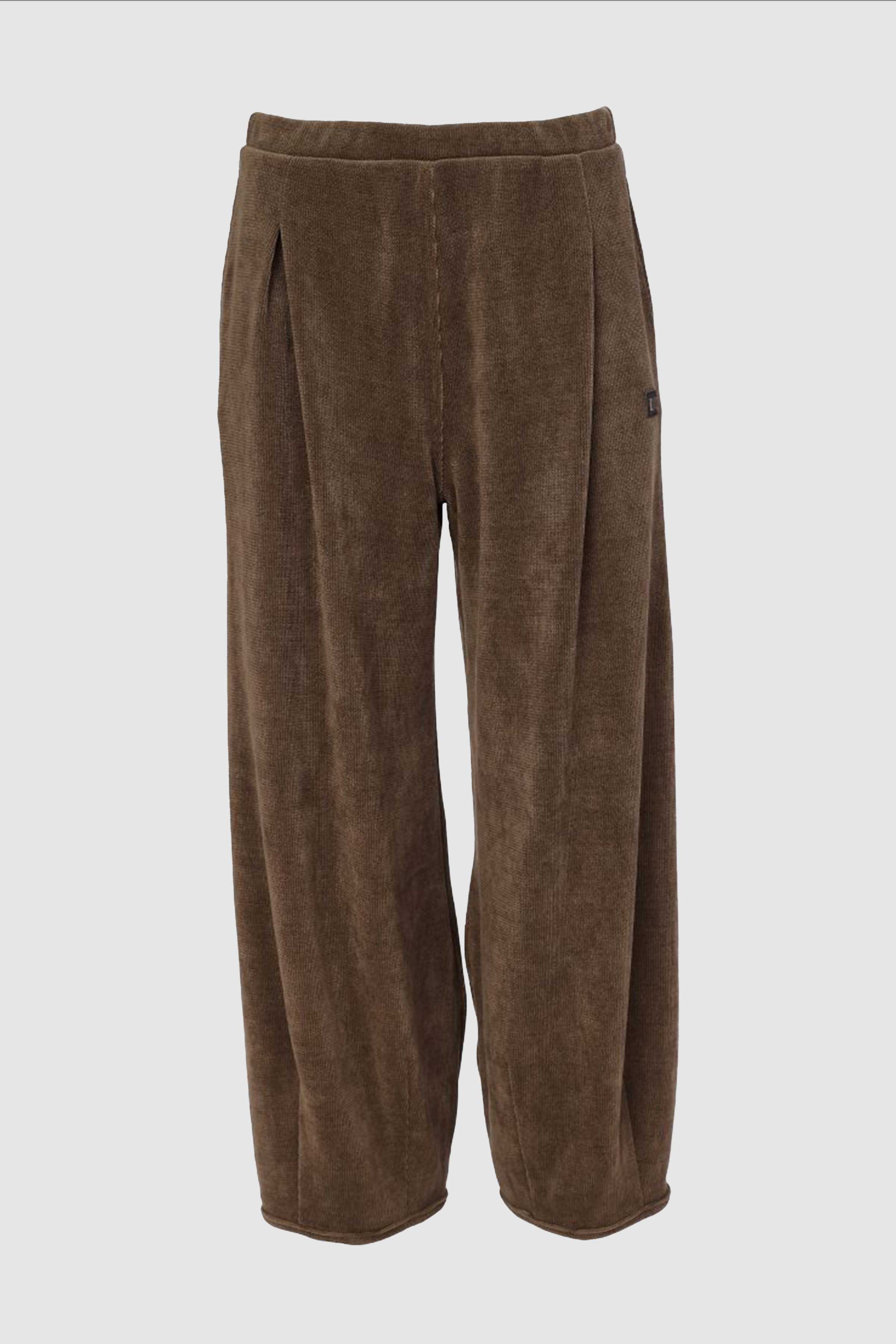 Soft Cord Trouser With Binding Hemline in Army