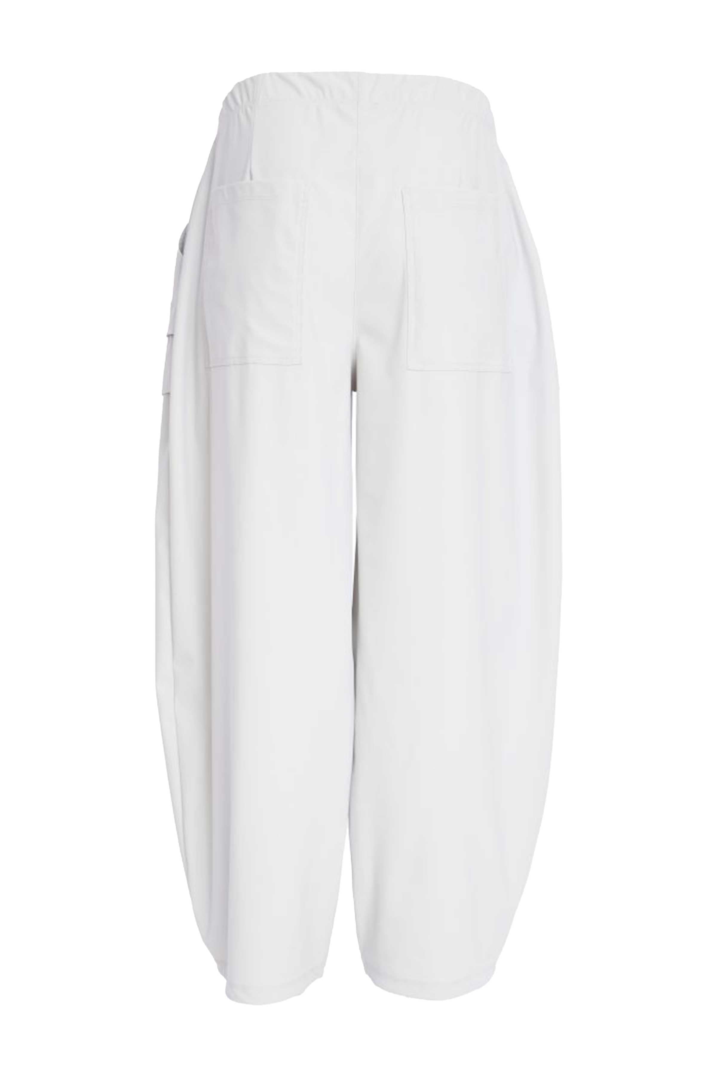 Balloon Trouser with Curved Panel Front in Ash
