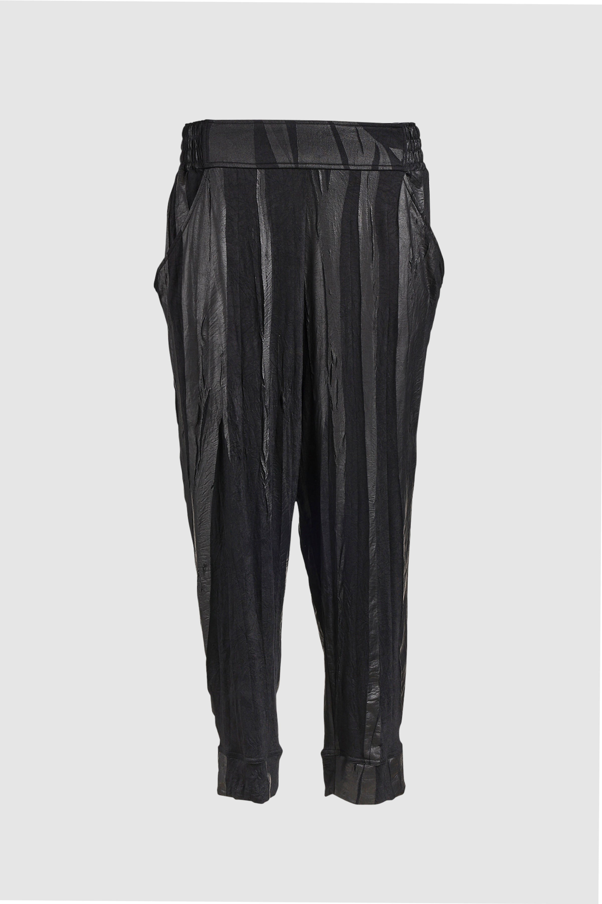 Nappa Relaxed Trouser in Black