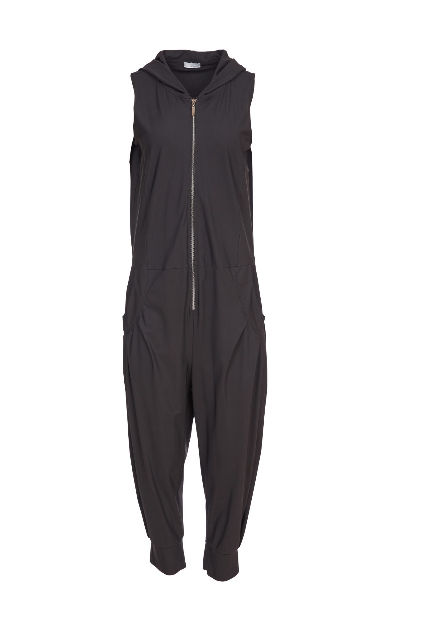 Jumpsuit with Hood in Black