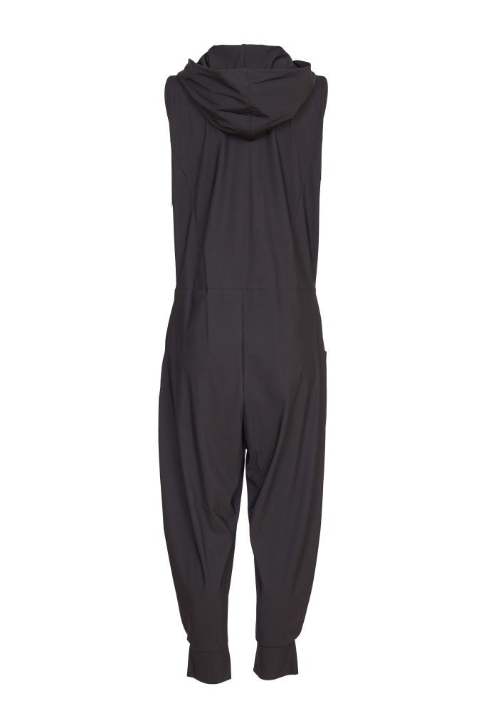 Jumpsuit with Hood in Black