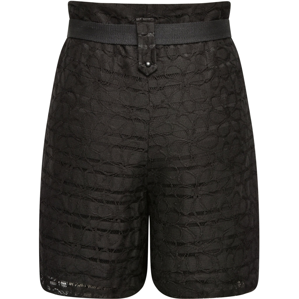 Ullis High Waist Shorts in Black