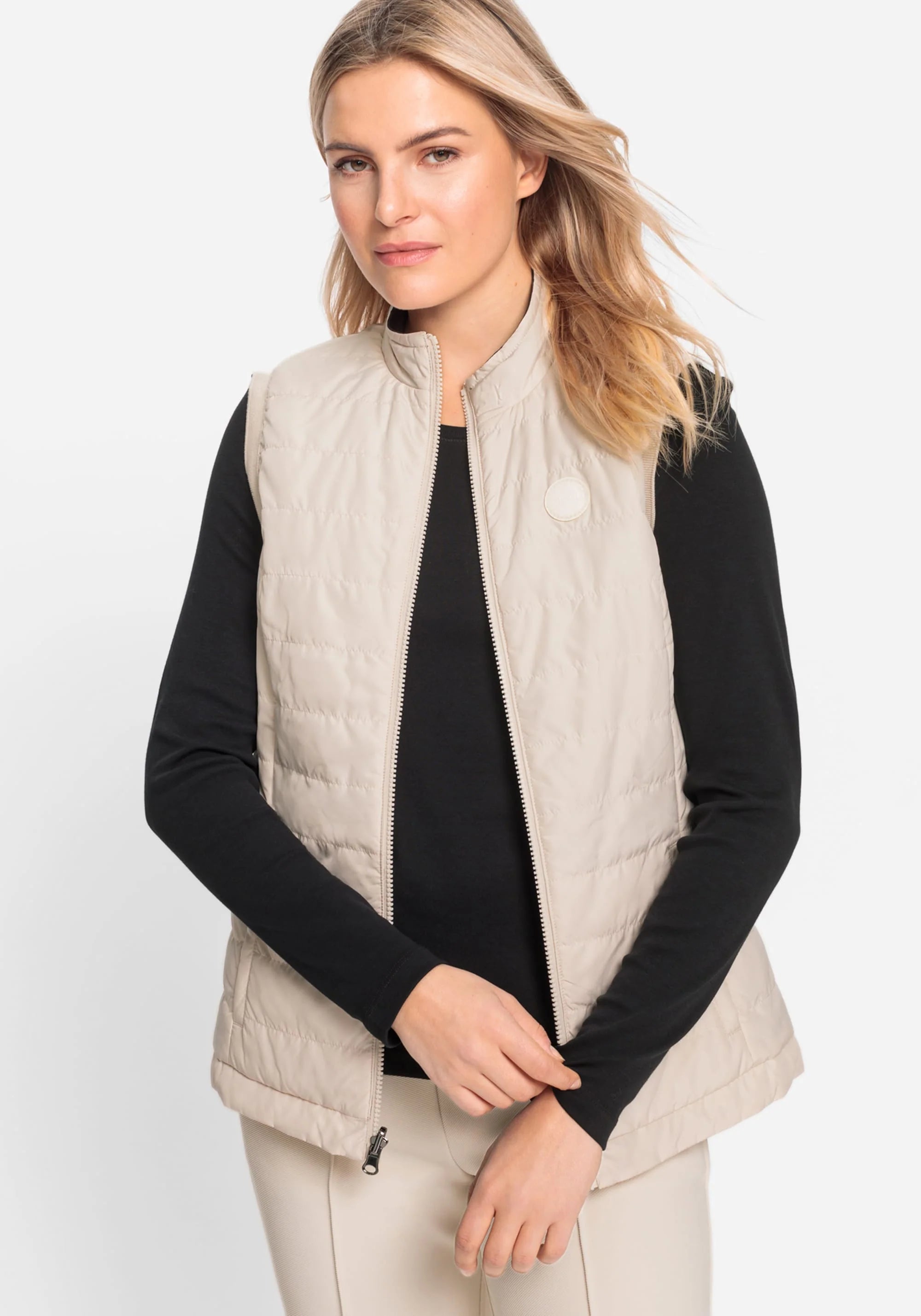 Reversible Quilted Gilet in Black