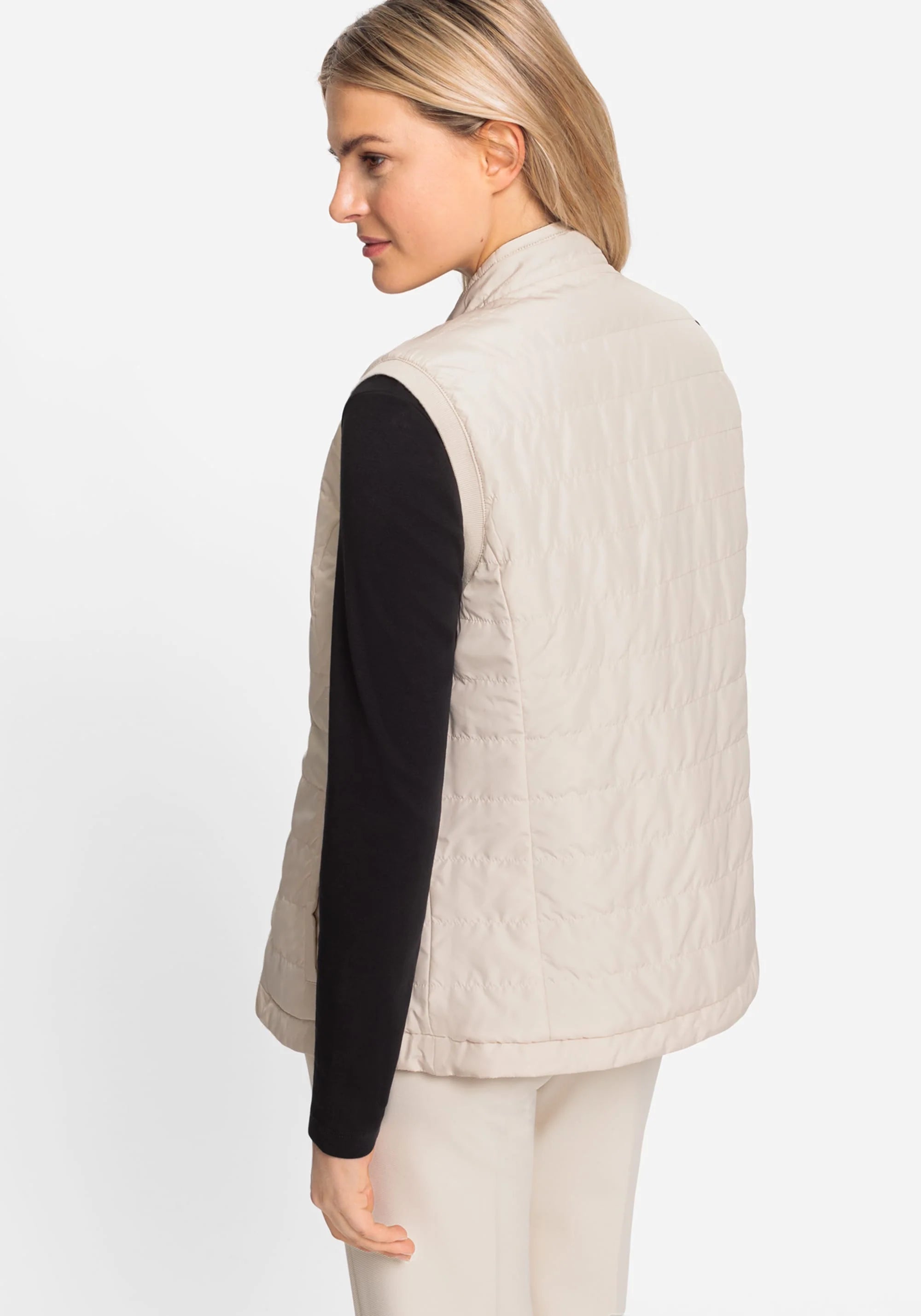 Reversible Quilted Gilet in Black