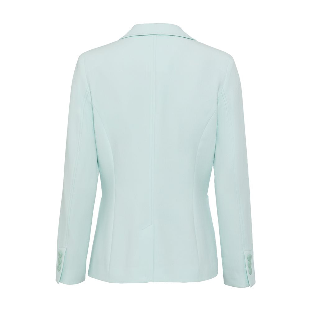 Classic Notch Collar Blazer in Mint Blue