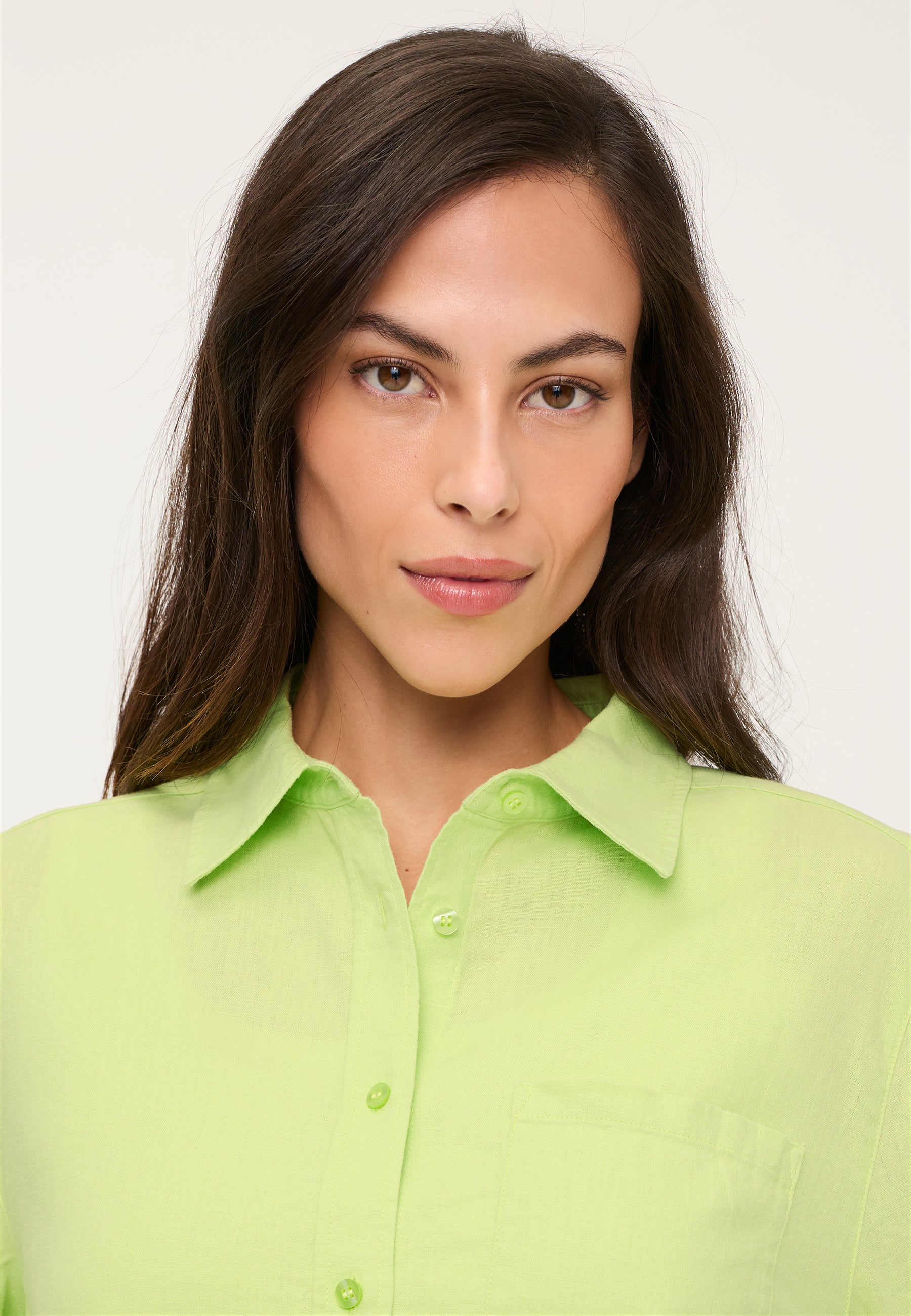 Relaxed Fit Shirt in Lime Yellow