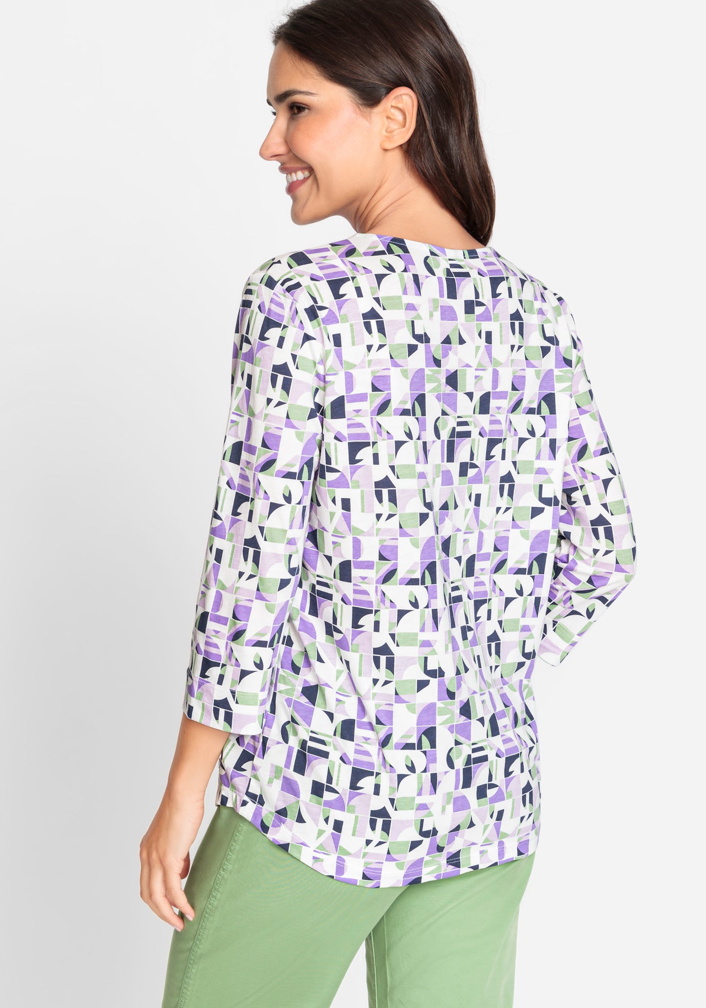 Longsleeve T-Shirt in Soft Lilac