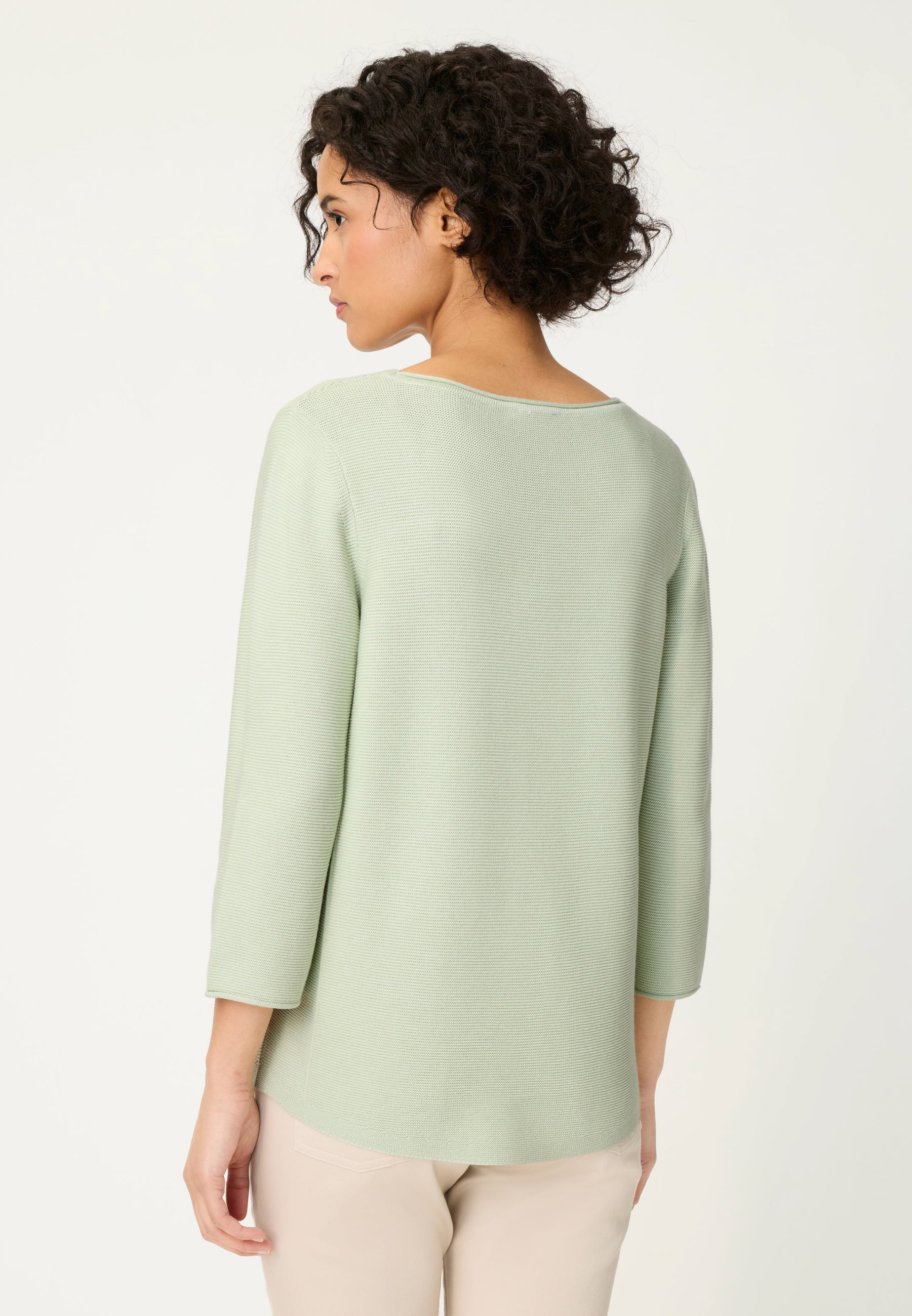 Textured Knit Top in Soft Mint