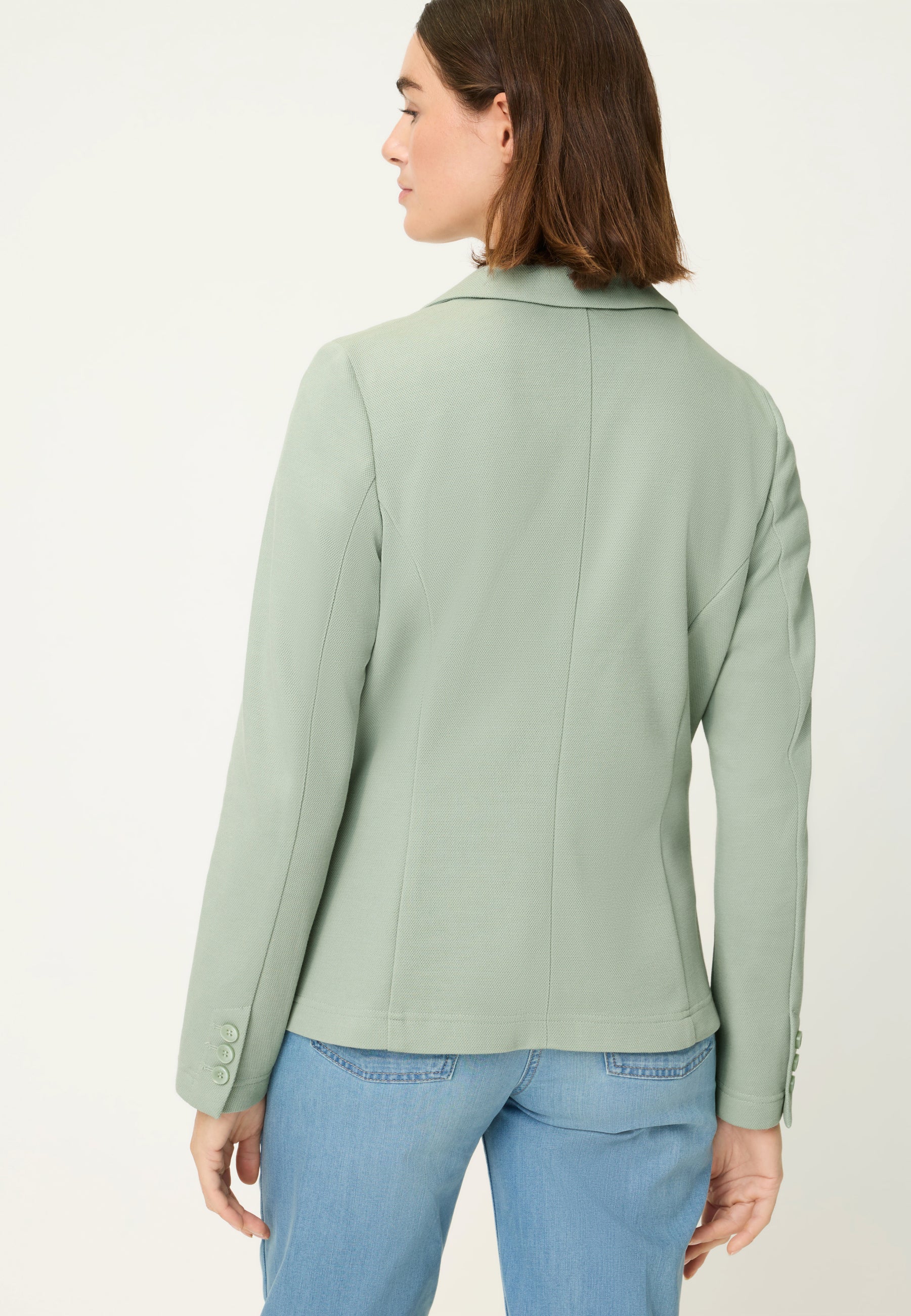 Jersey Blazer in Salvia Green