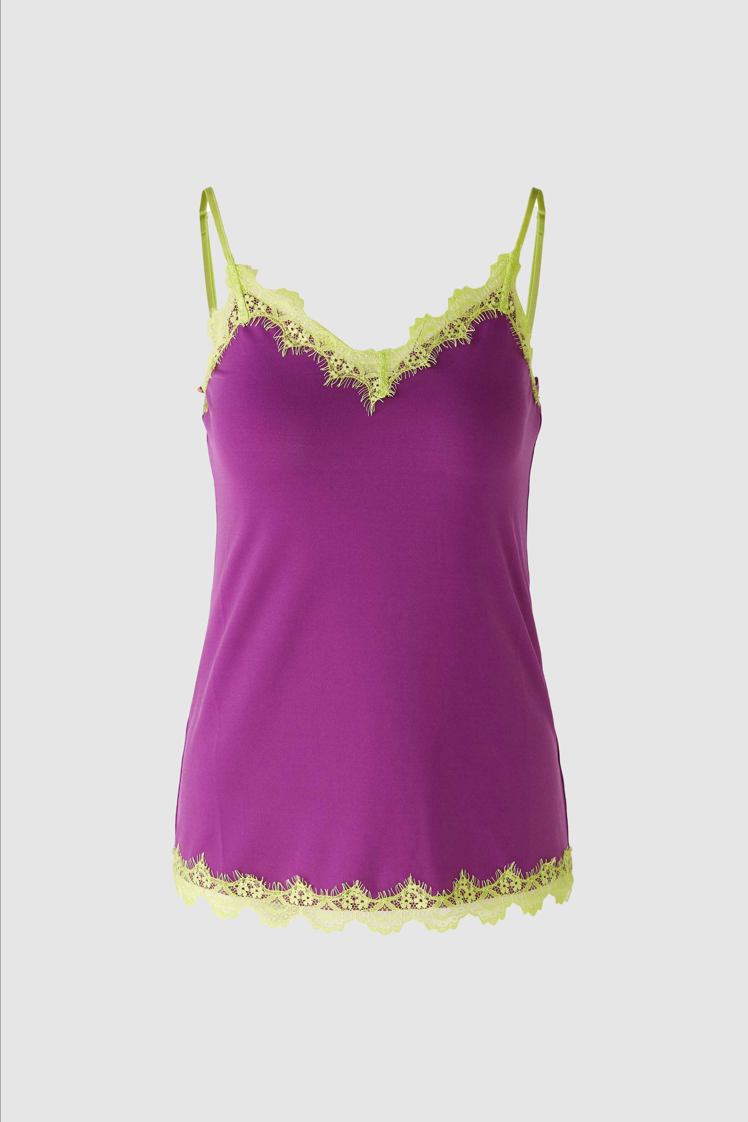 Jersey Lace Top in Sparkling Grape