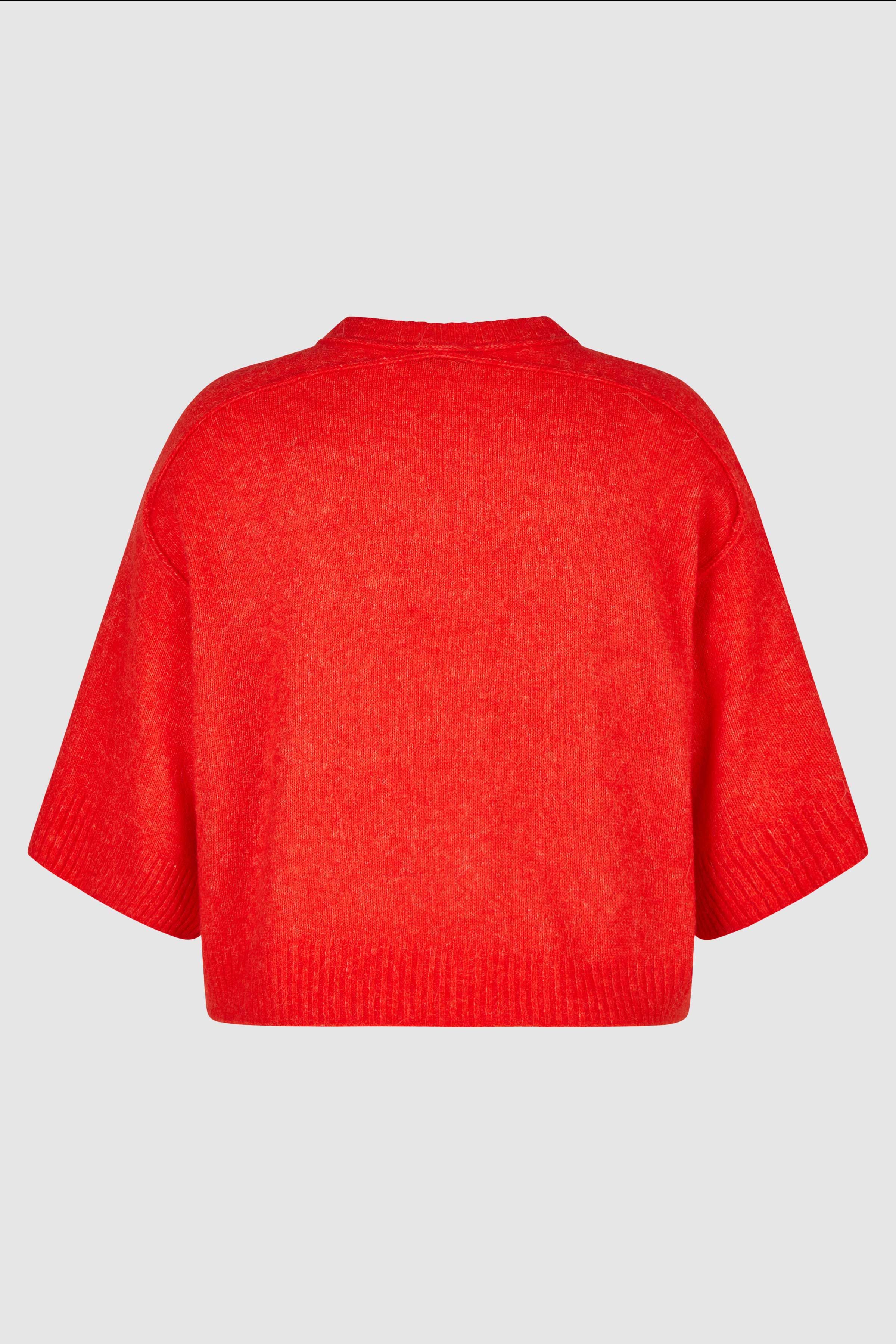 Soft Touch V-Neck Knit in Paprika