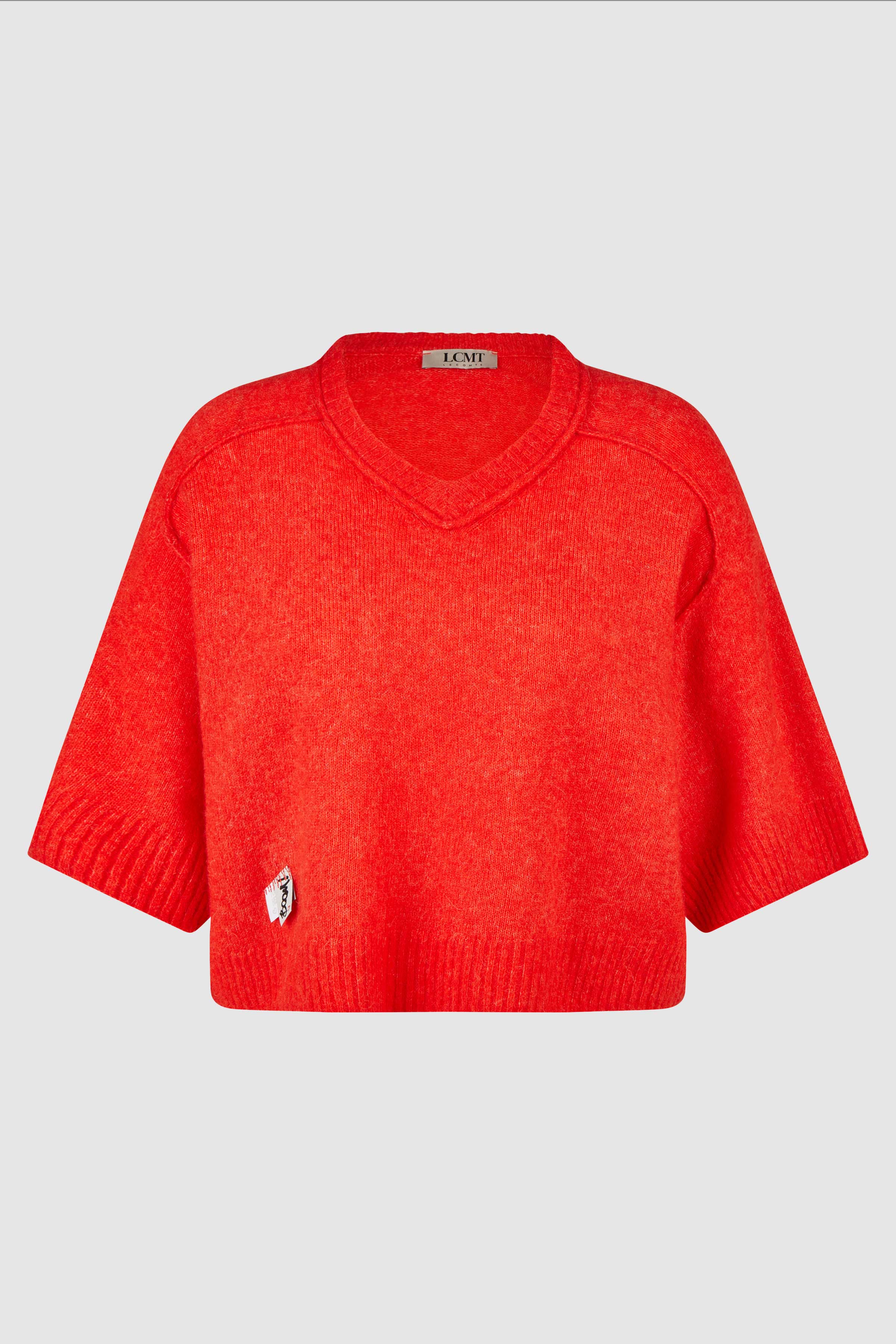 Soft Touch V-Neck Knit in Paprika