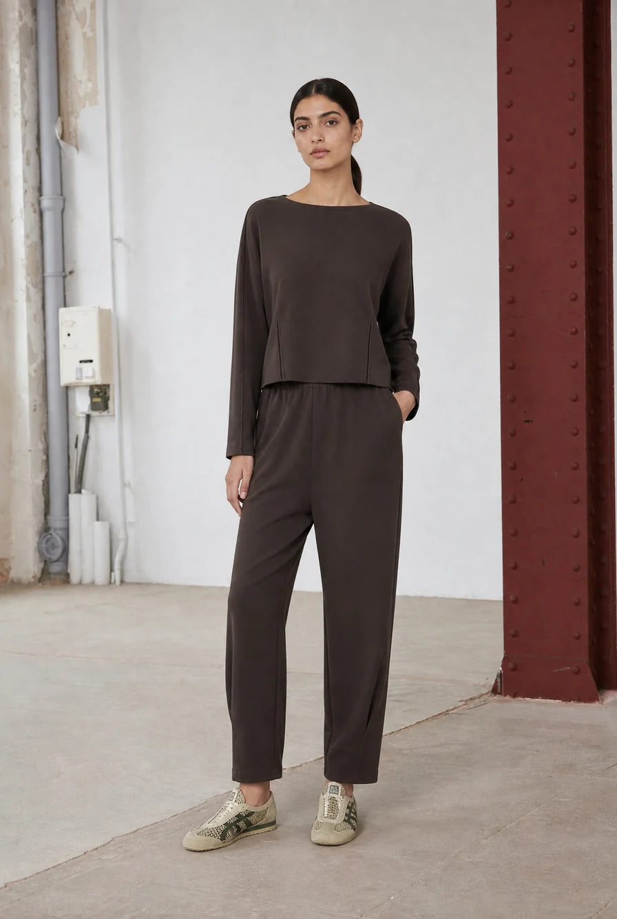 Umbretto Pants Technical Jersey in Chocolate