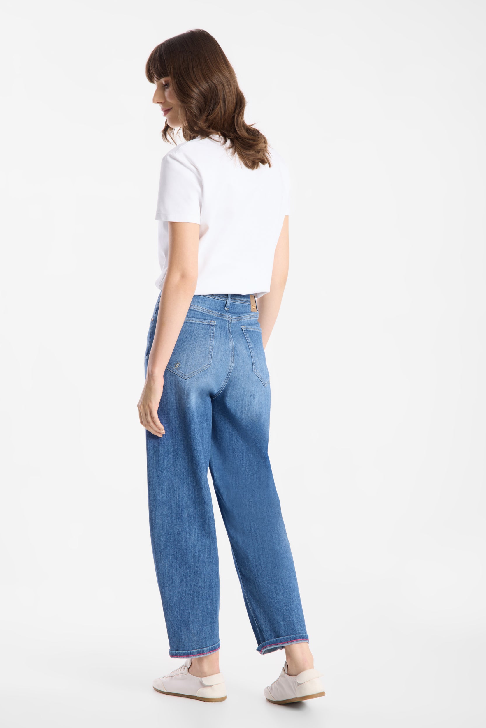 Hanni 7/8 Barrel Jeans in Jeans Blue