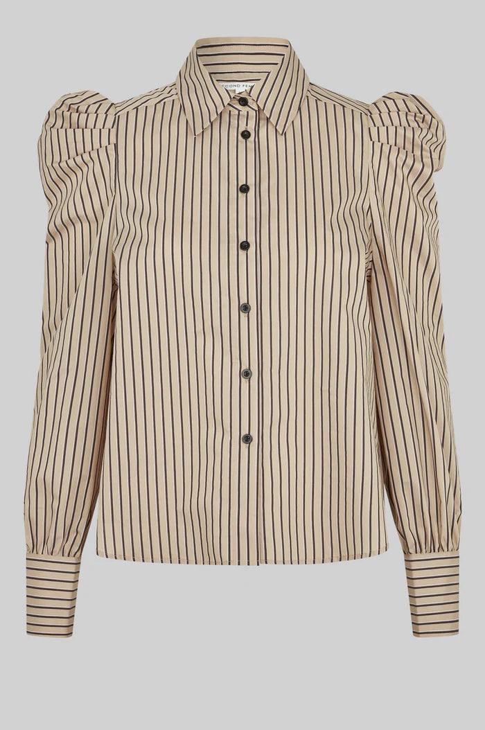 Serina Slim Shirt in Camel