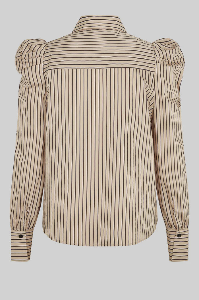 Serina Slim Shirt in Camel