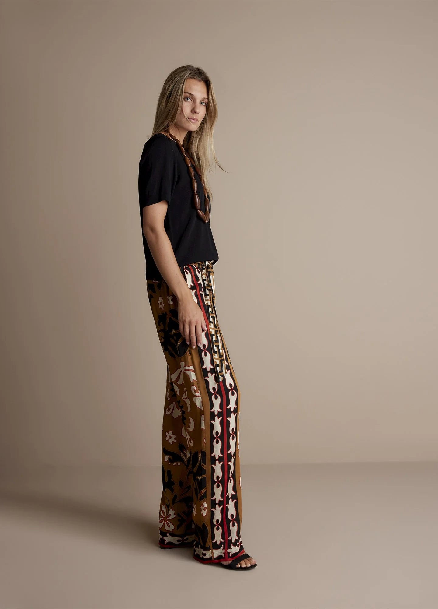 Thin Trouser with Print in Multicolour