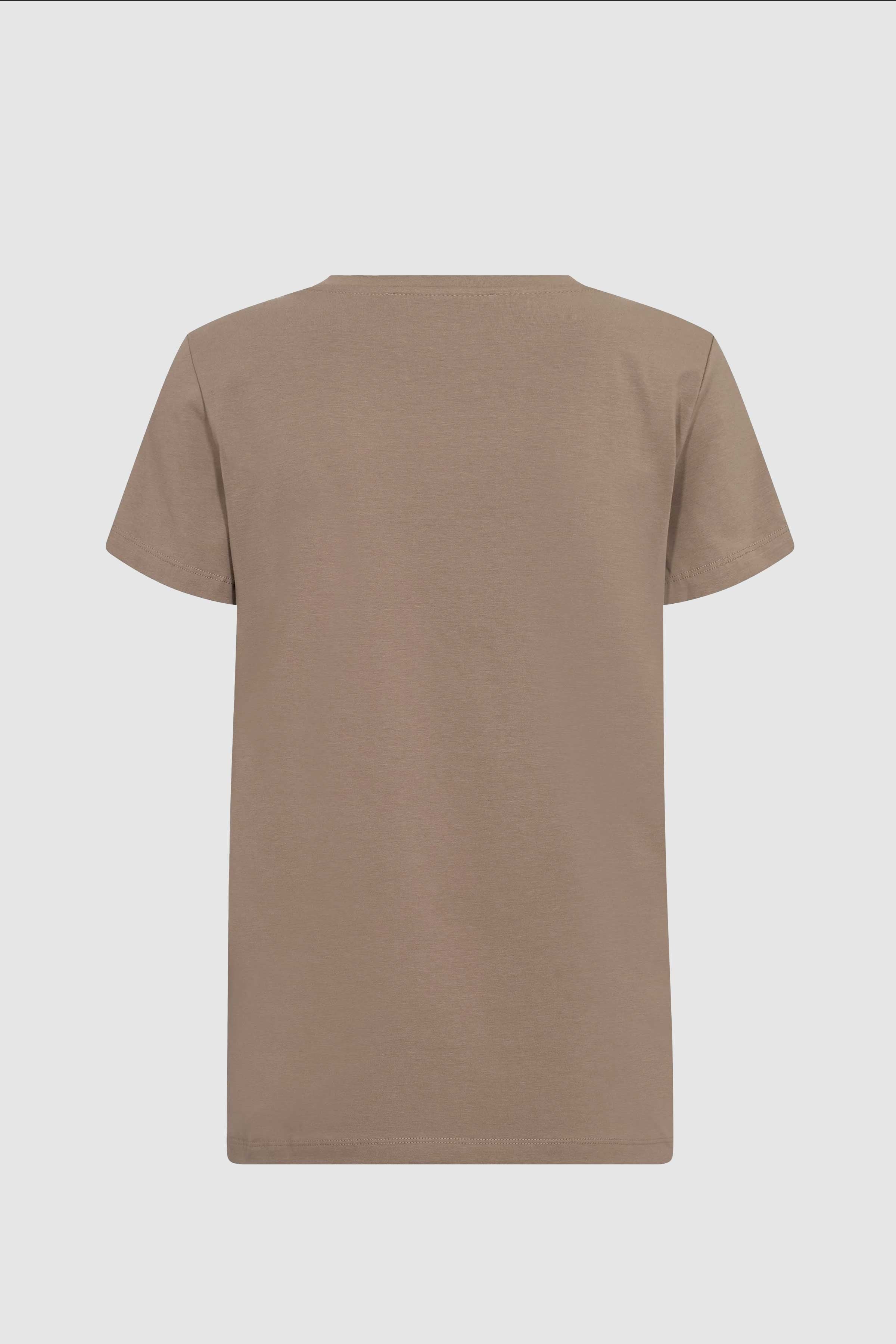 Signature Script Tee in Walnut