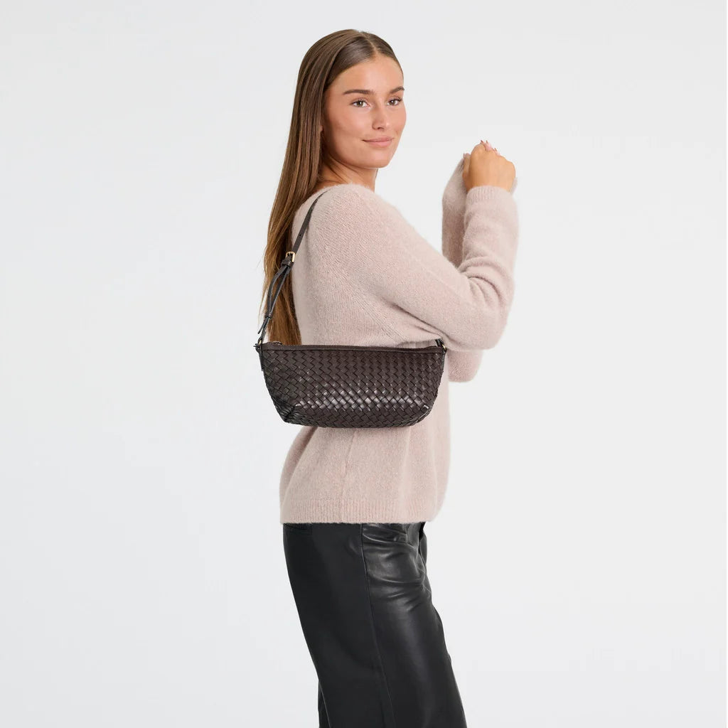 Sofya Shoulder Bag in Dark Brown