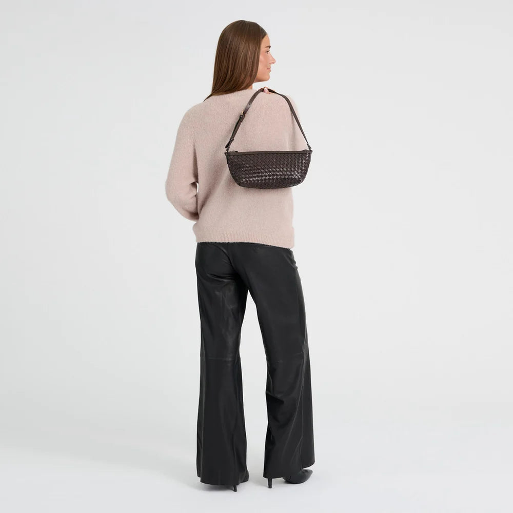 Sofya Shoulder Bag in Dark Brown