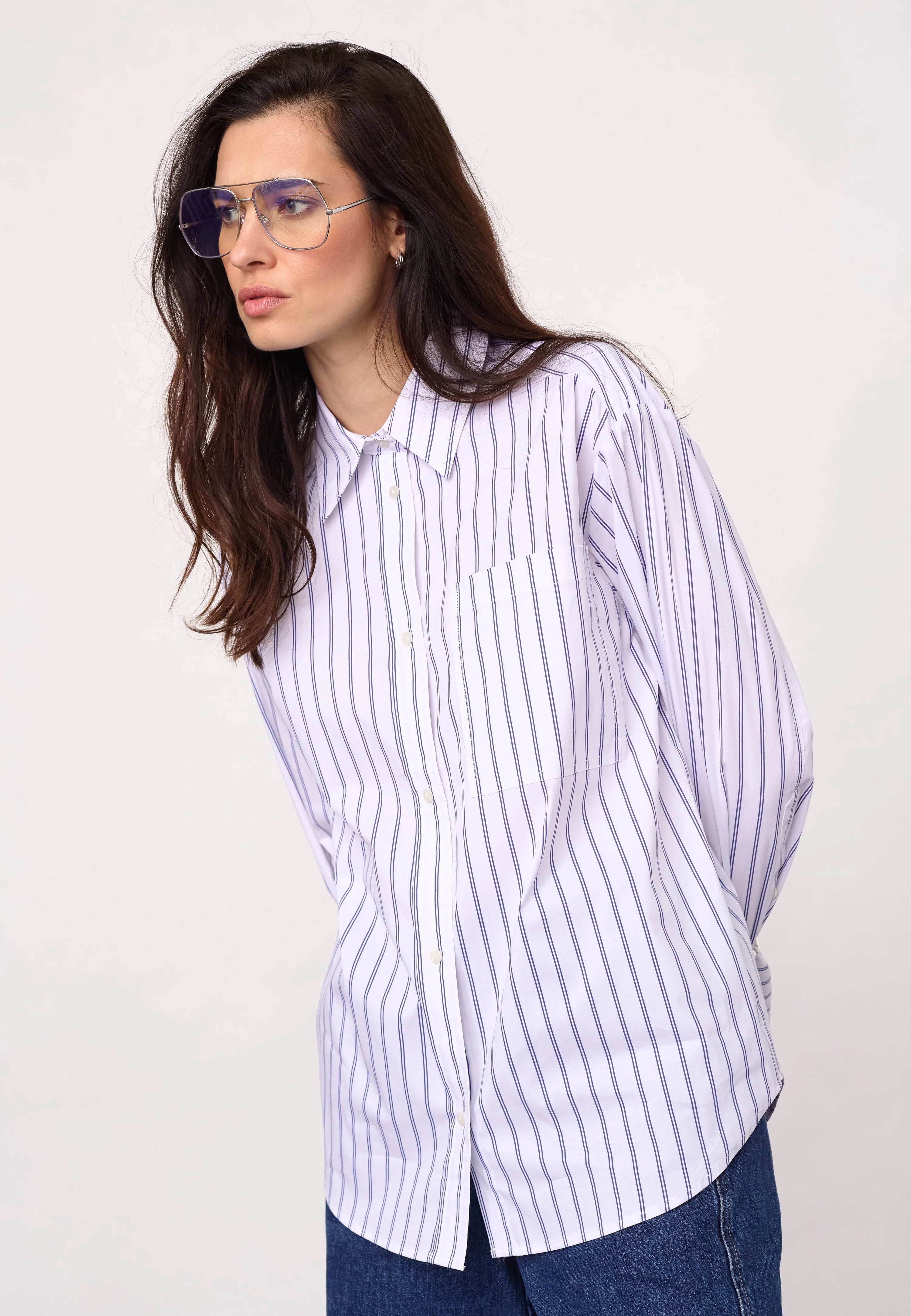 Somocc Stripe Shirt in White