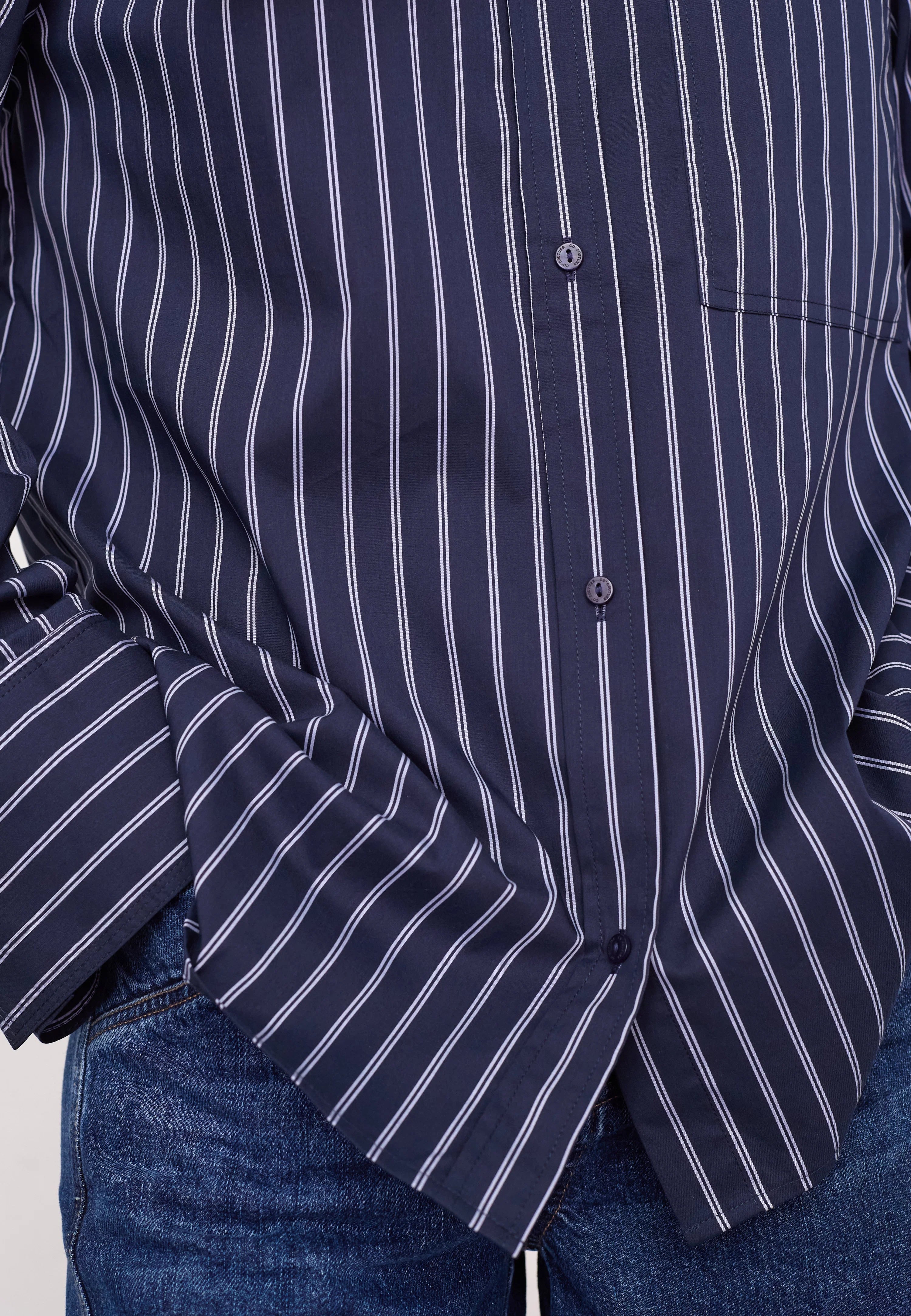 Somocc Stripe Shirt in Navy