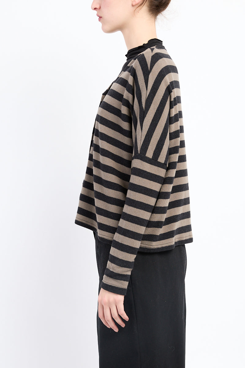 V-Neck Cardigan in Twig