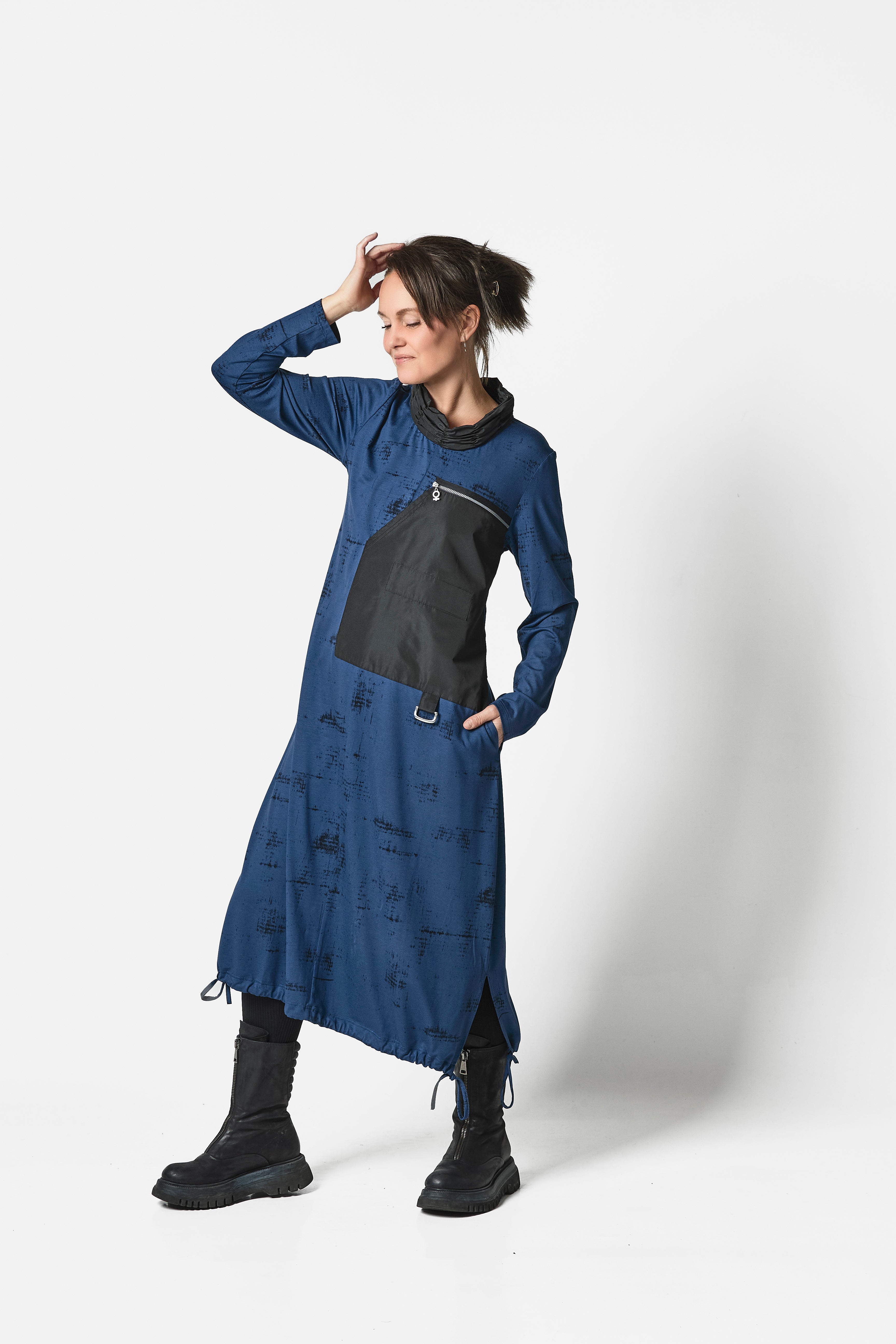 Print Dress in Blue