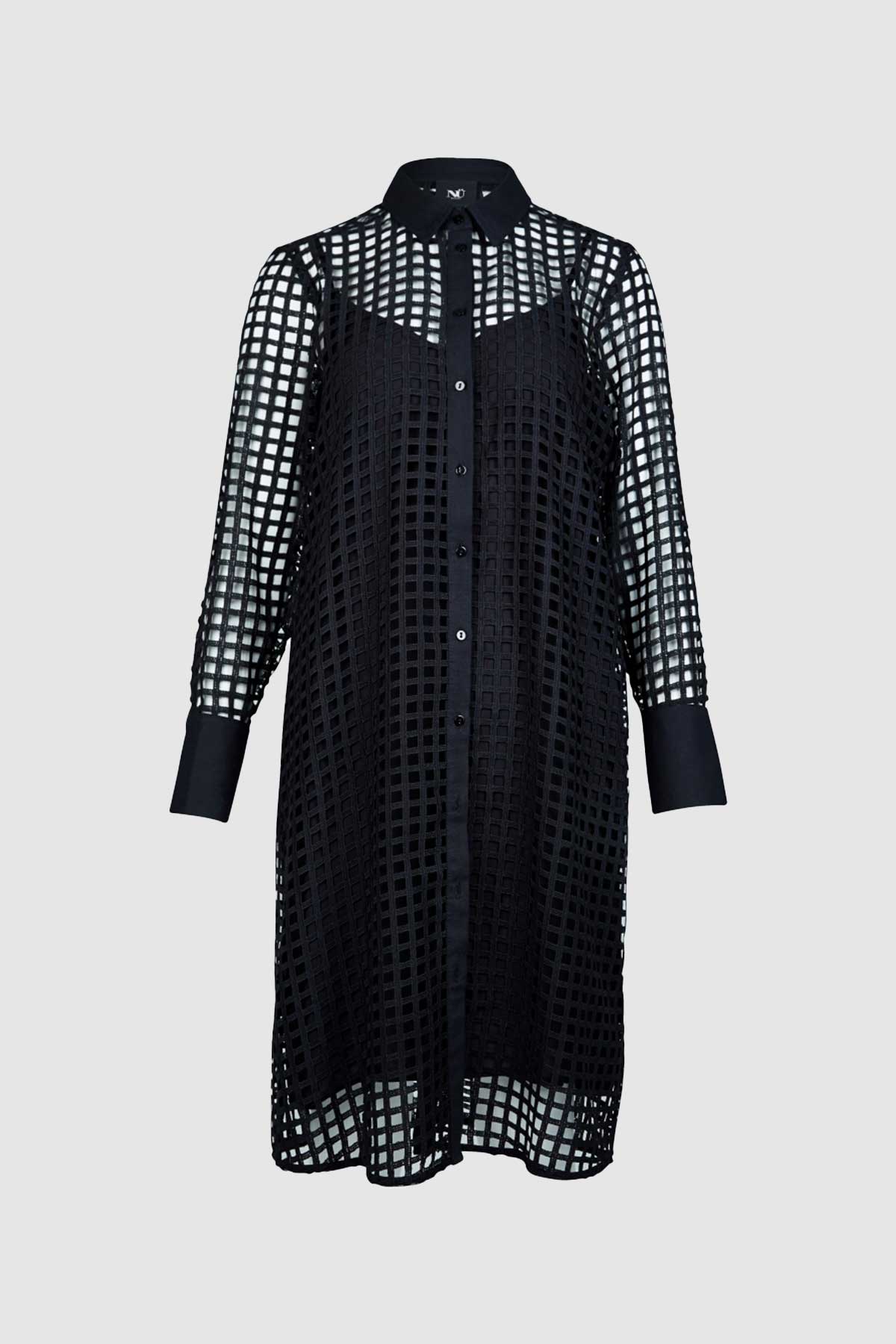 Yara Shirt Dress in Black