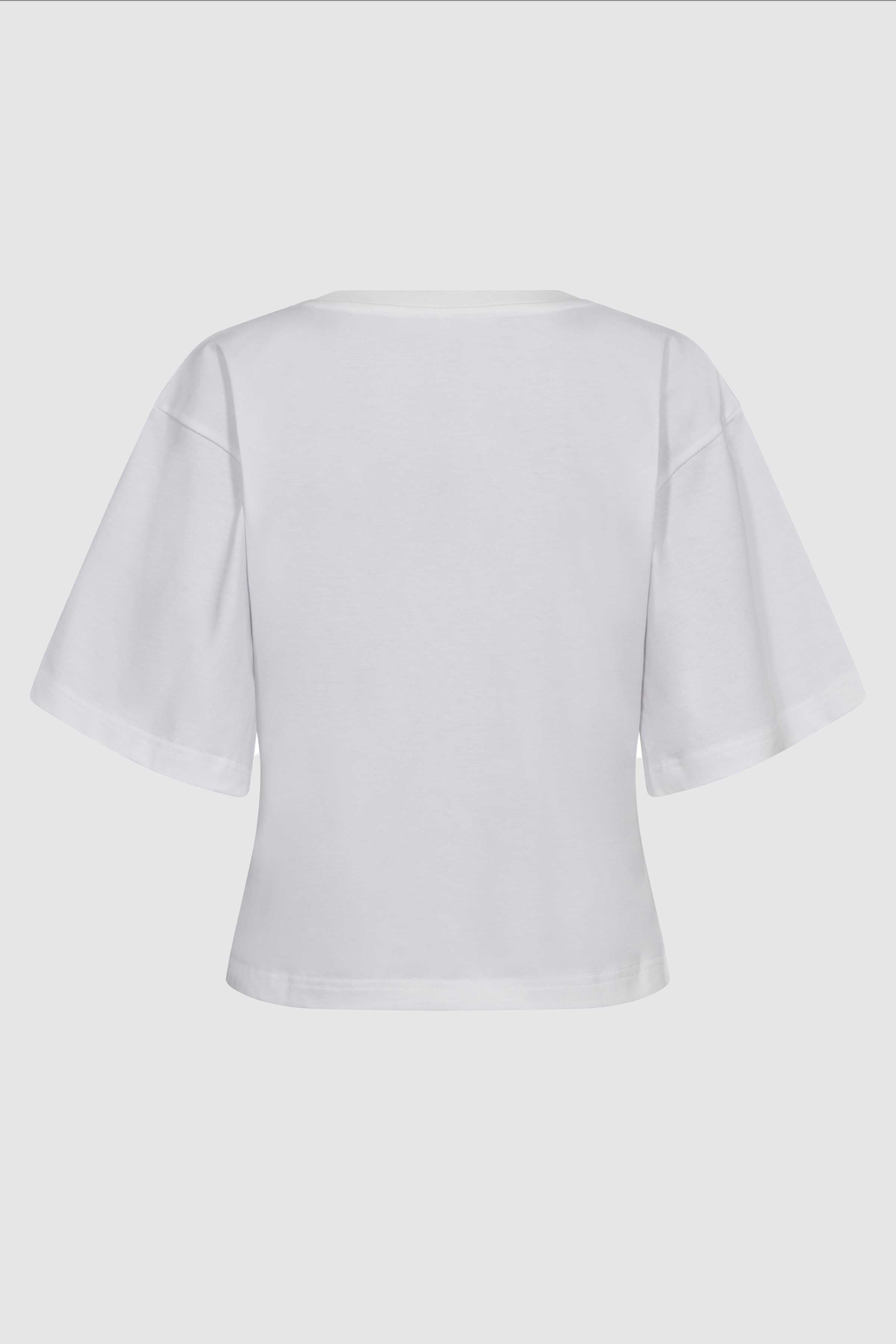 Zengacc Tee O-Neck in White/Walnut