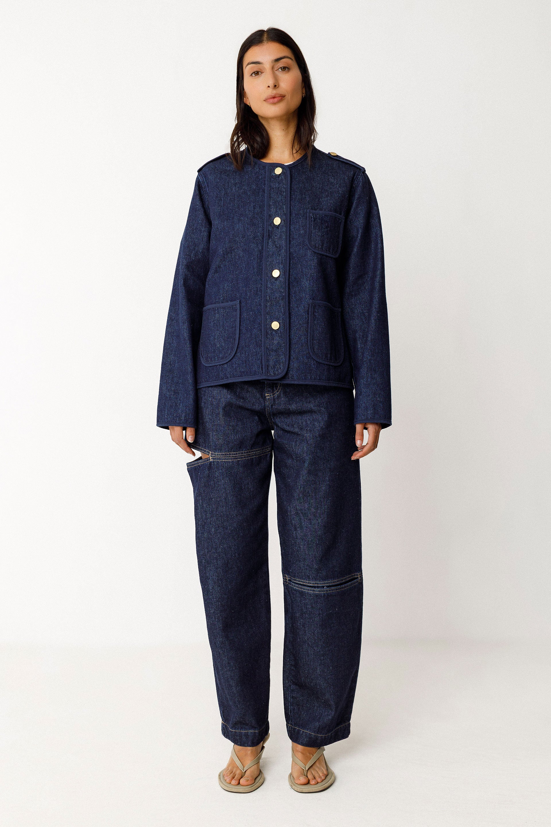 Aiku Jacket in Deep Denim