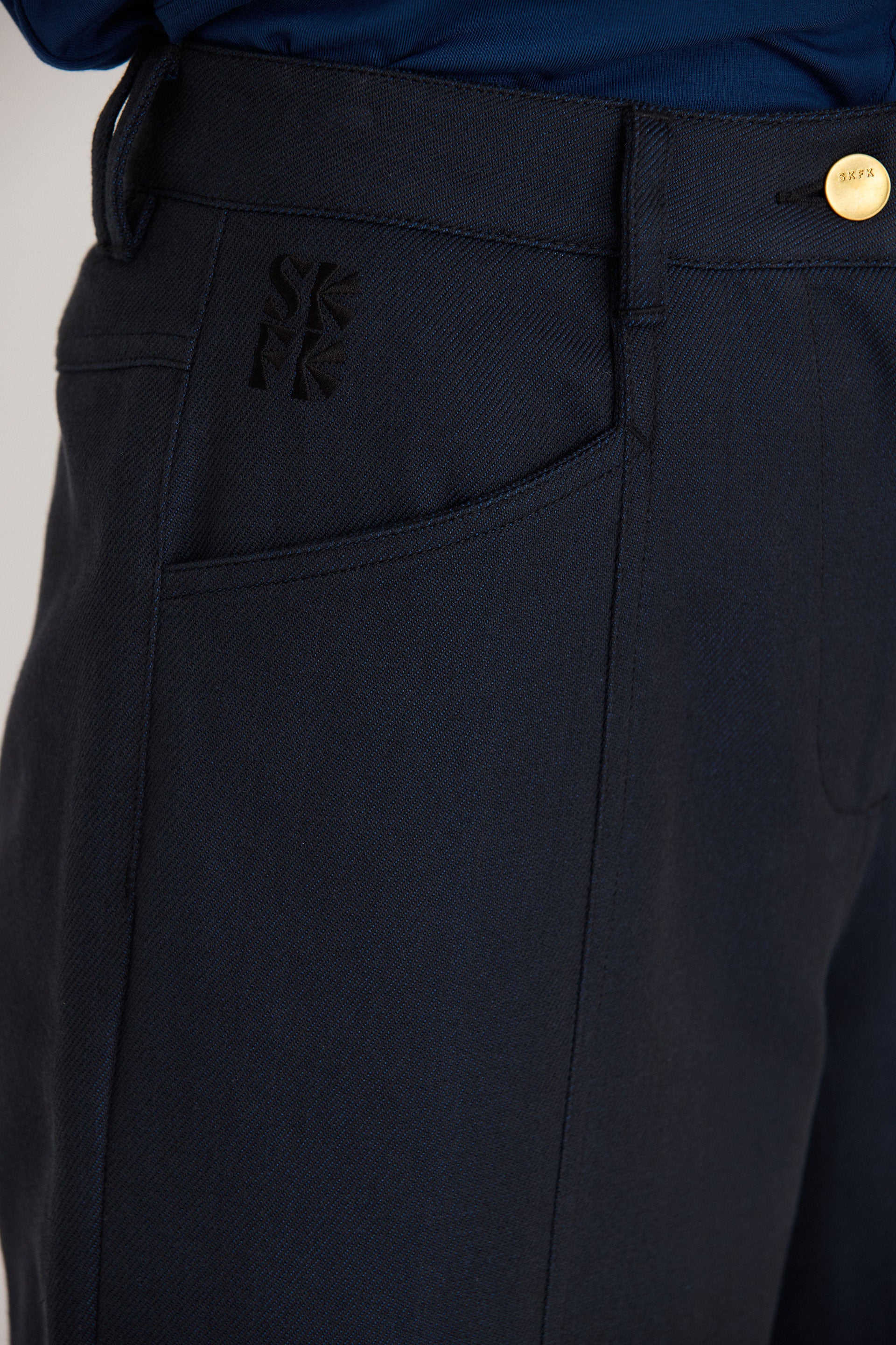 Aizane-Gots Trouser in Blue Melange