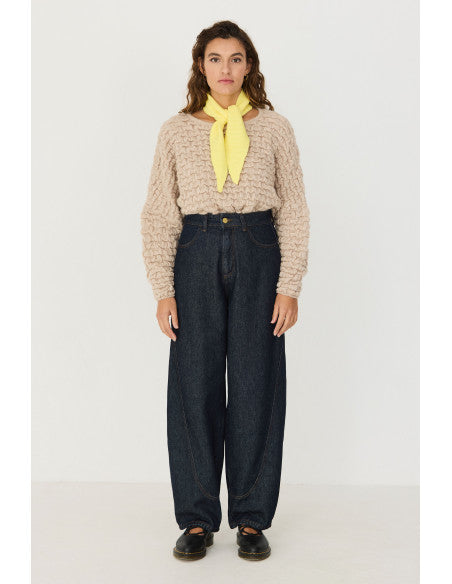 Bera Knitted Scarf in Yellow
