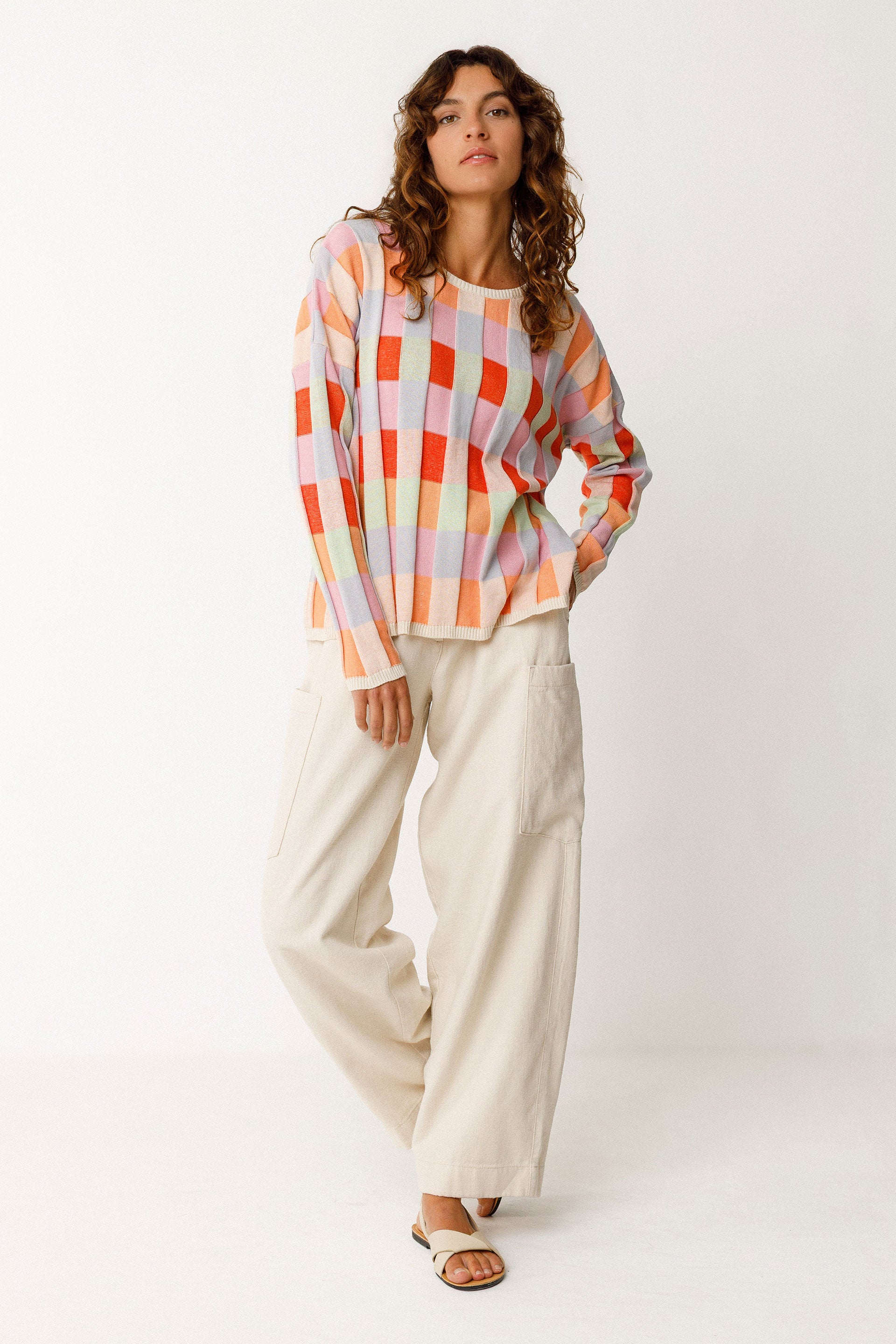 Bita Gots Sweater in Peach