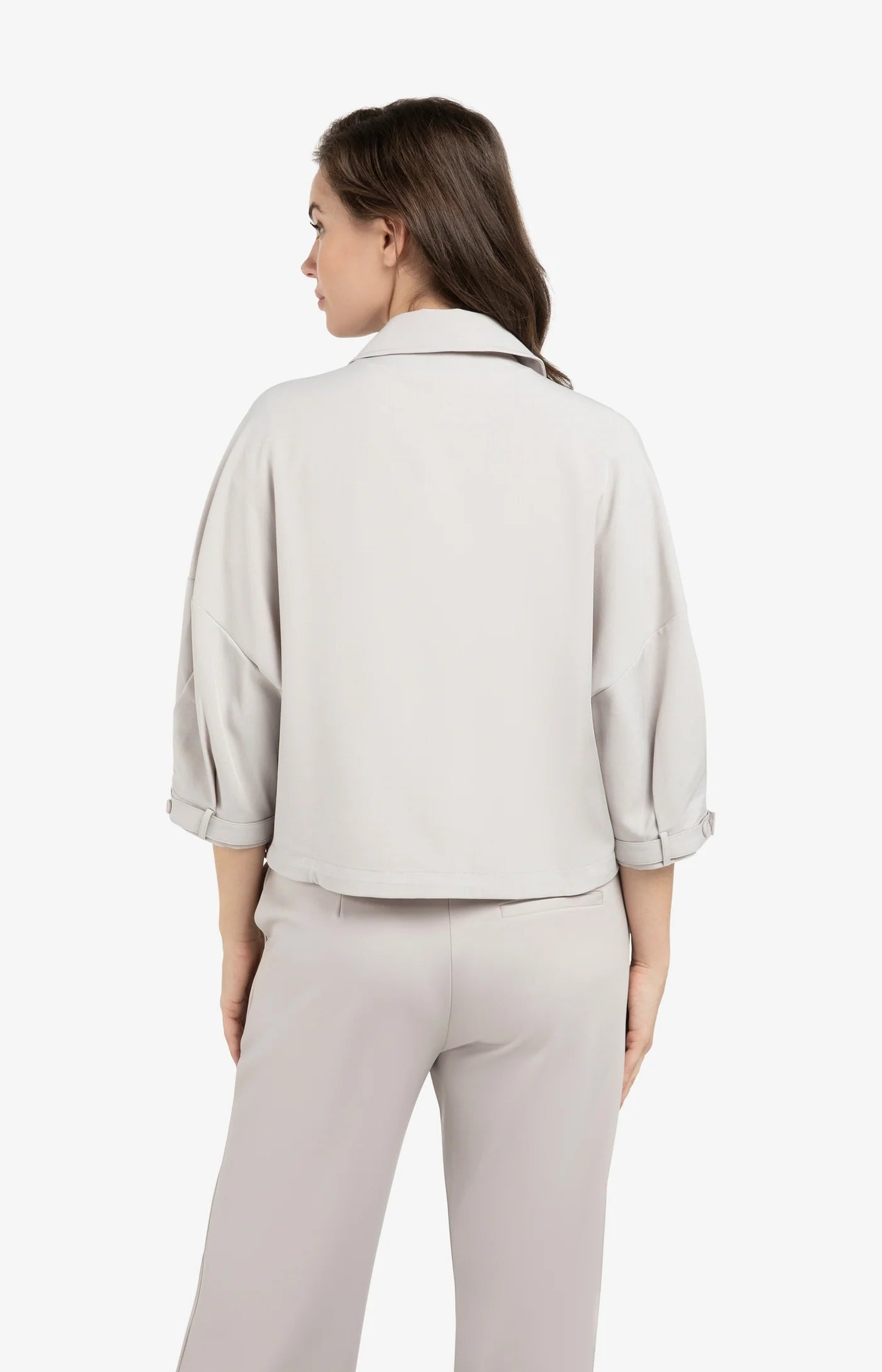 Blouse Jacket in Steel Wool Grey