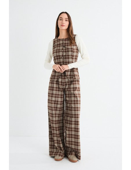 Calyp Vest in Brown