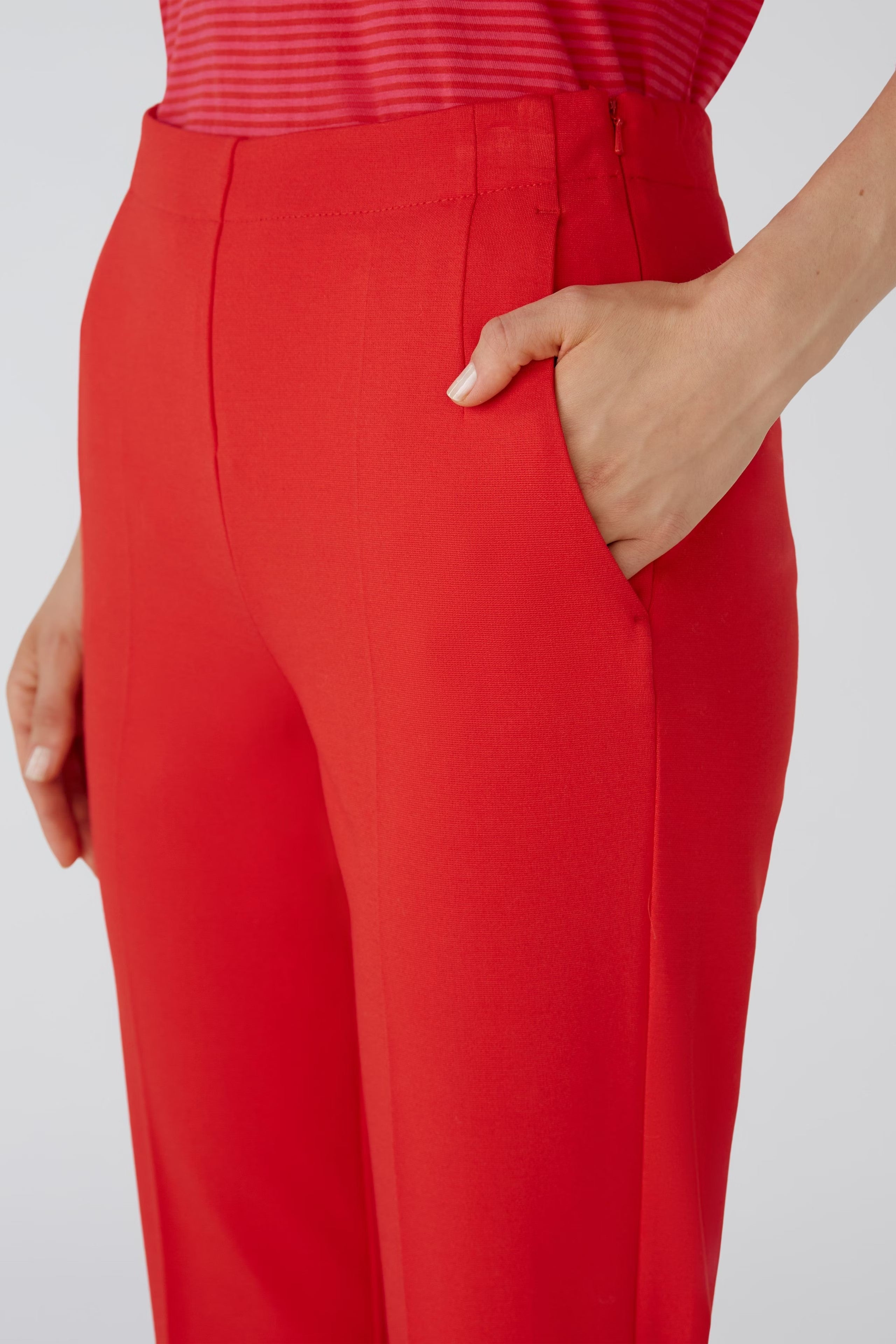 Trousers Heavy Jersey in Chinese Red
