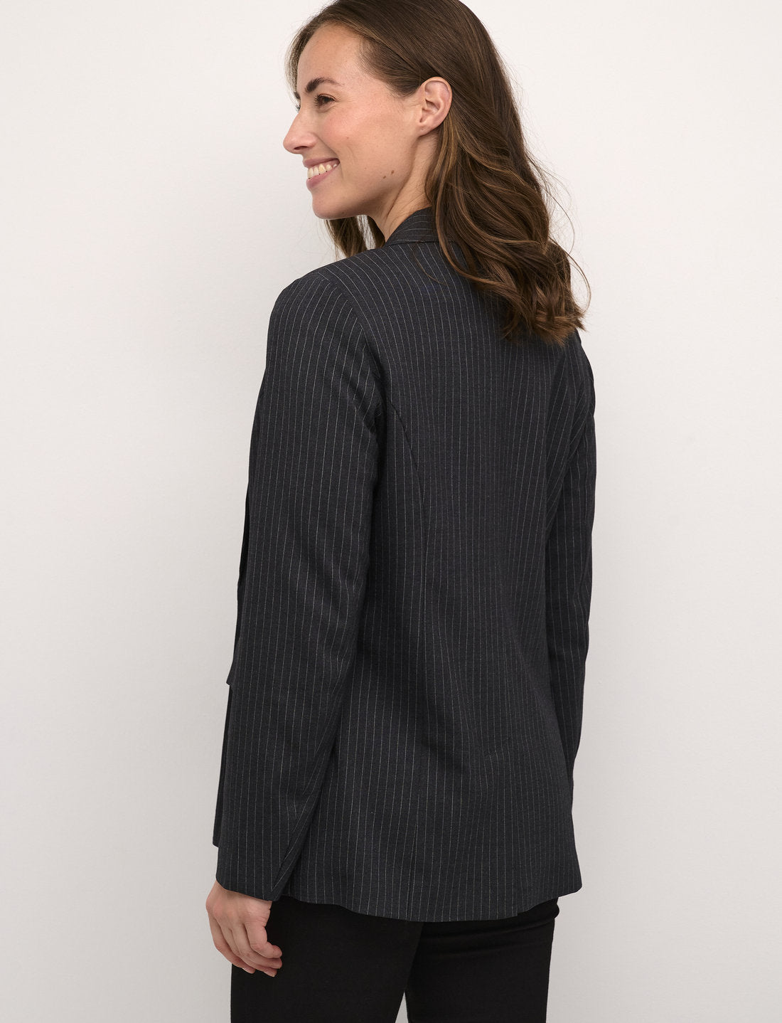 Achena Blazer in Dark Grey Melange