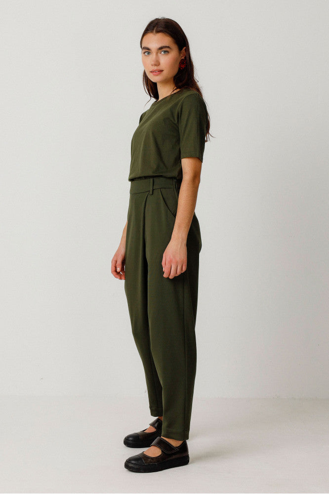 Ezama Trouser in Deep Green