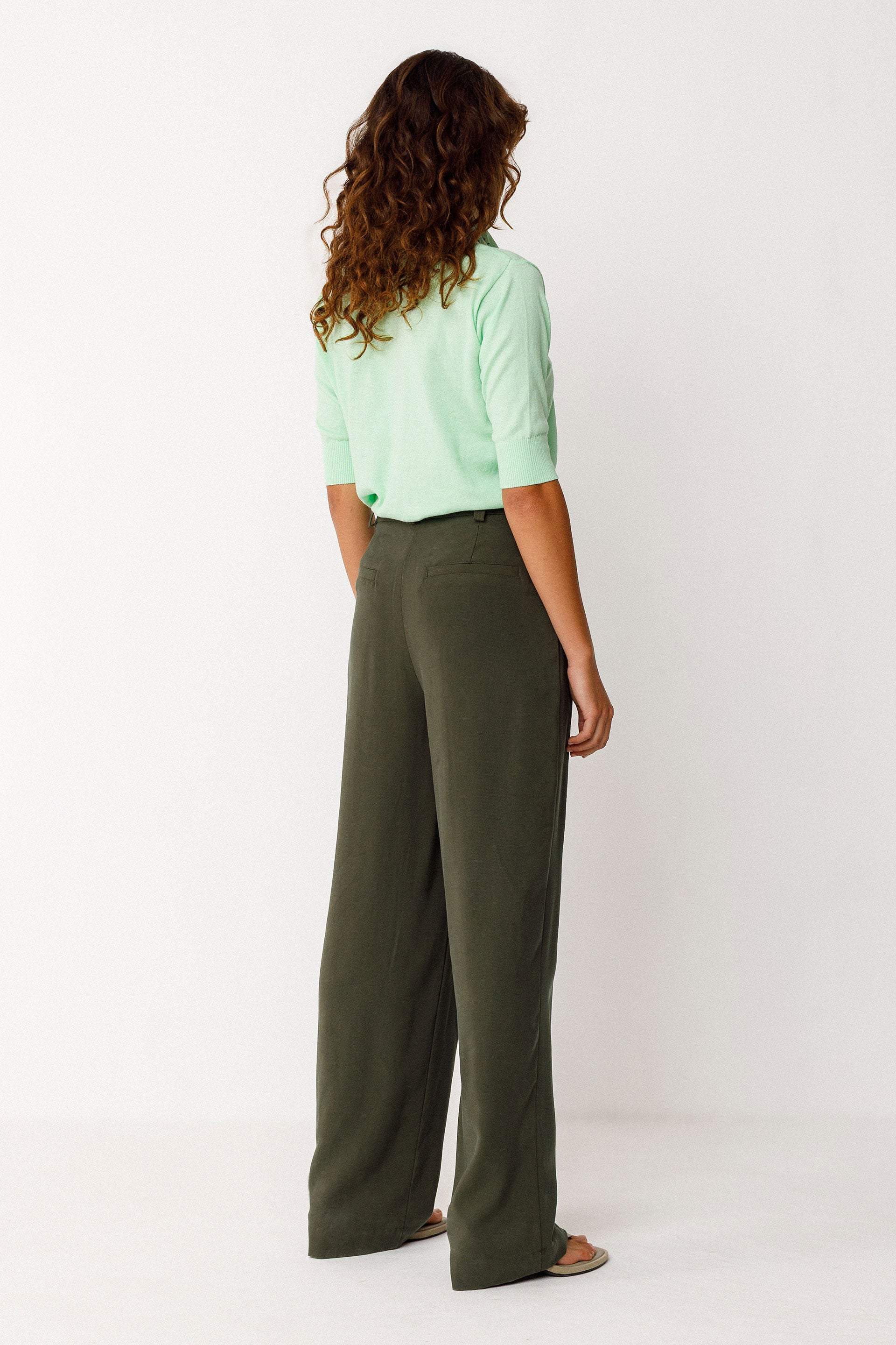 Haide Trouser in Bottle Green