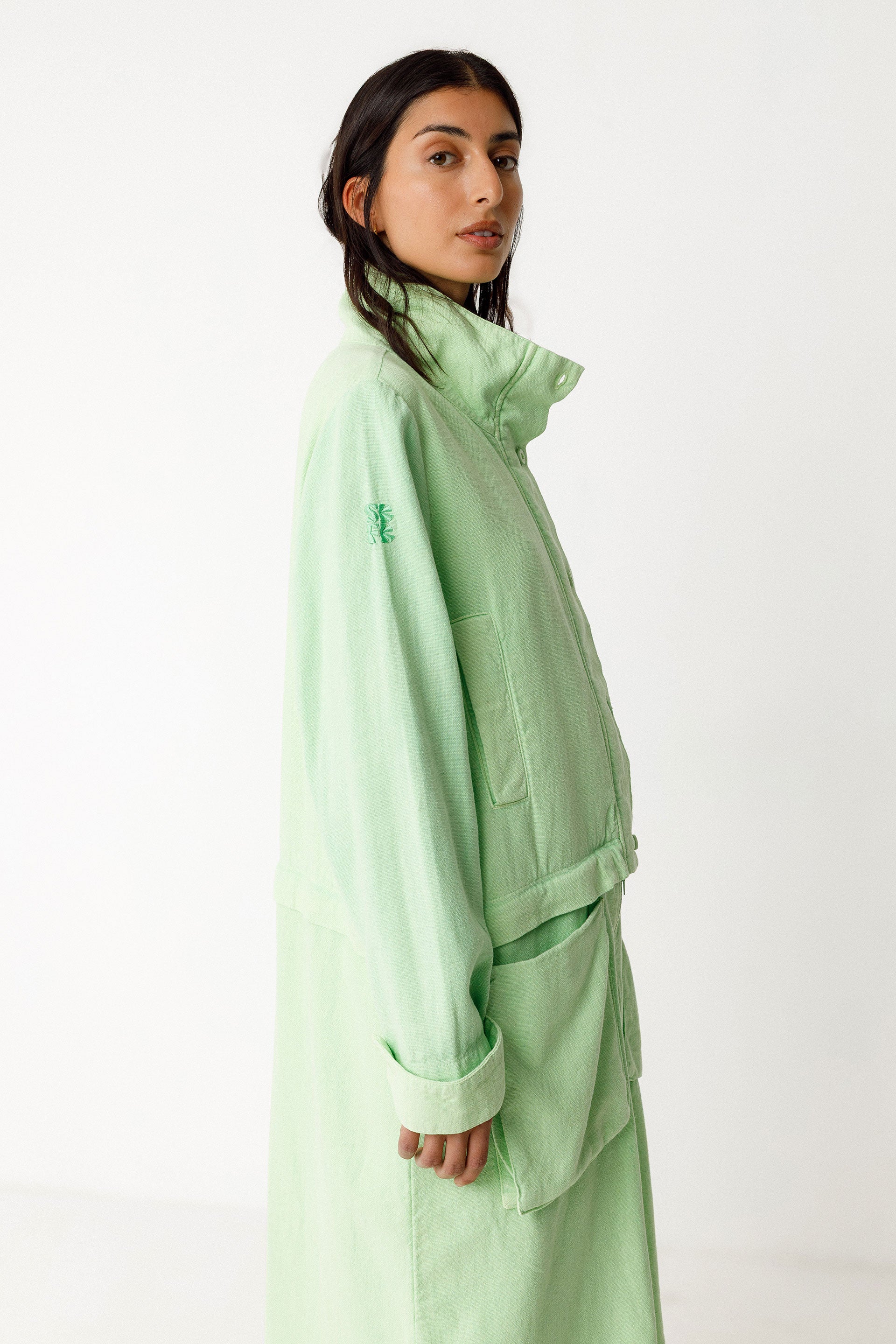 Helena '2 in 1' Jacket in Light Green