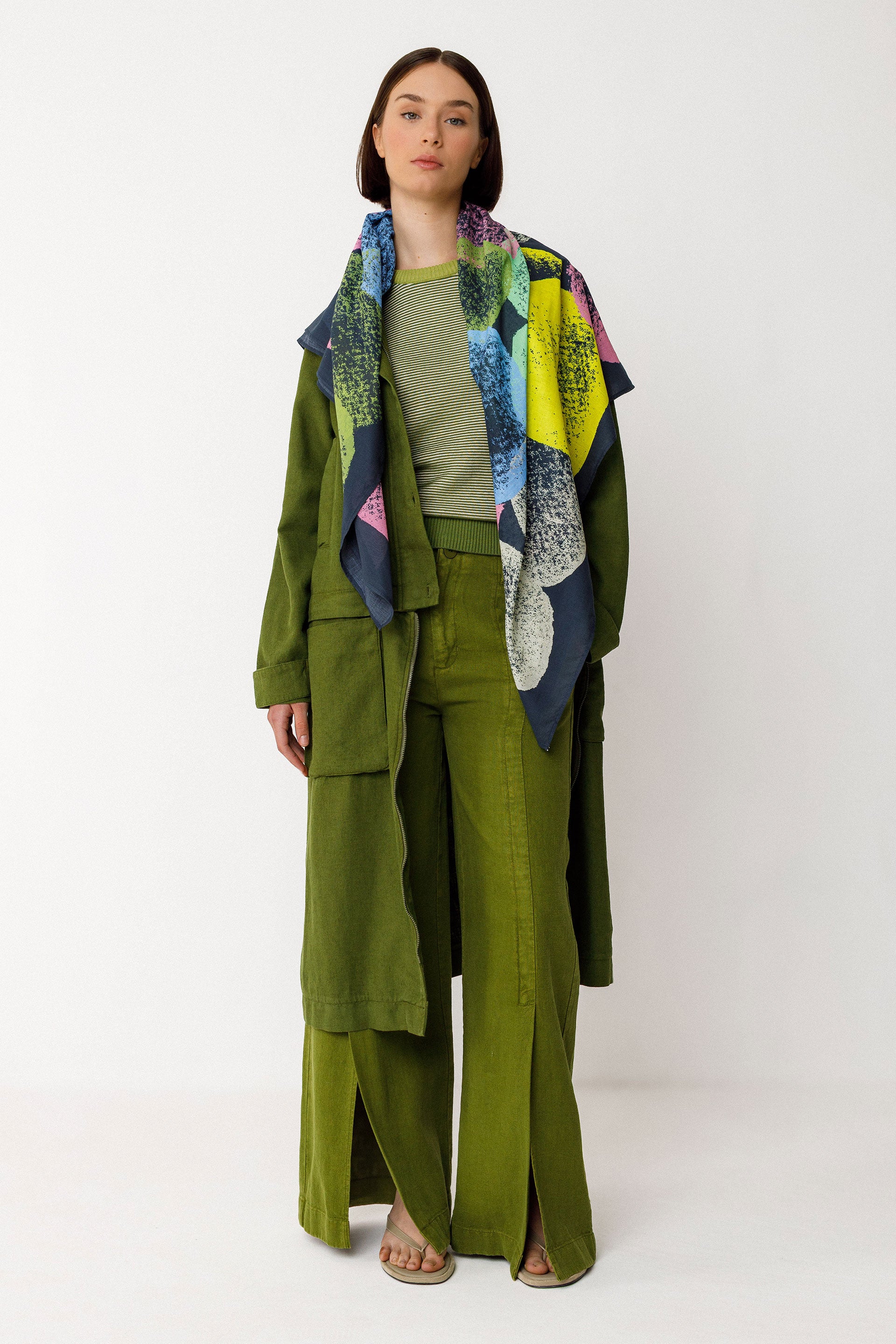 Helena '2 in 1' Jacket in Dark Green