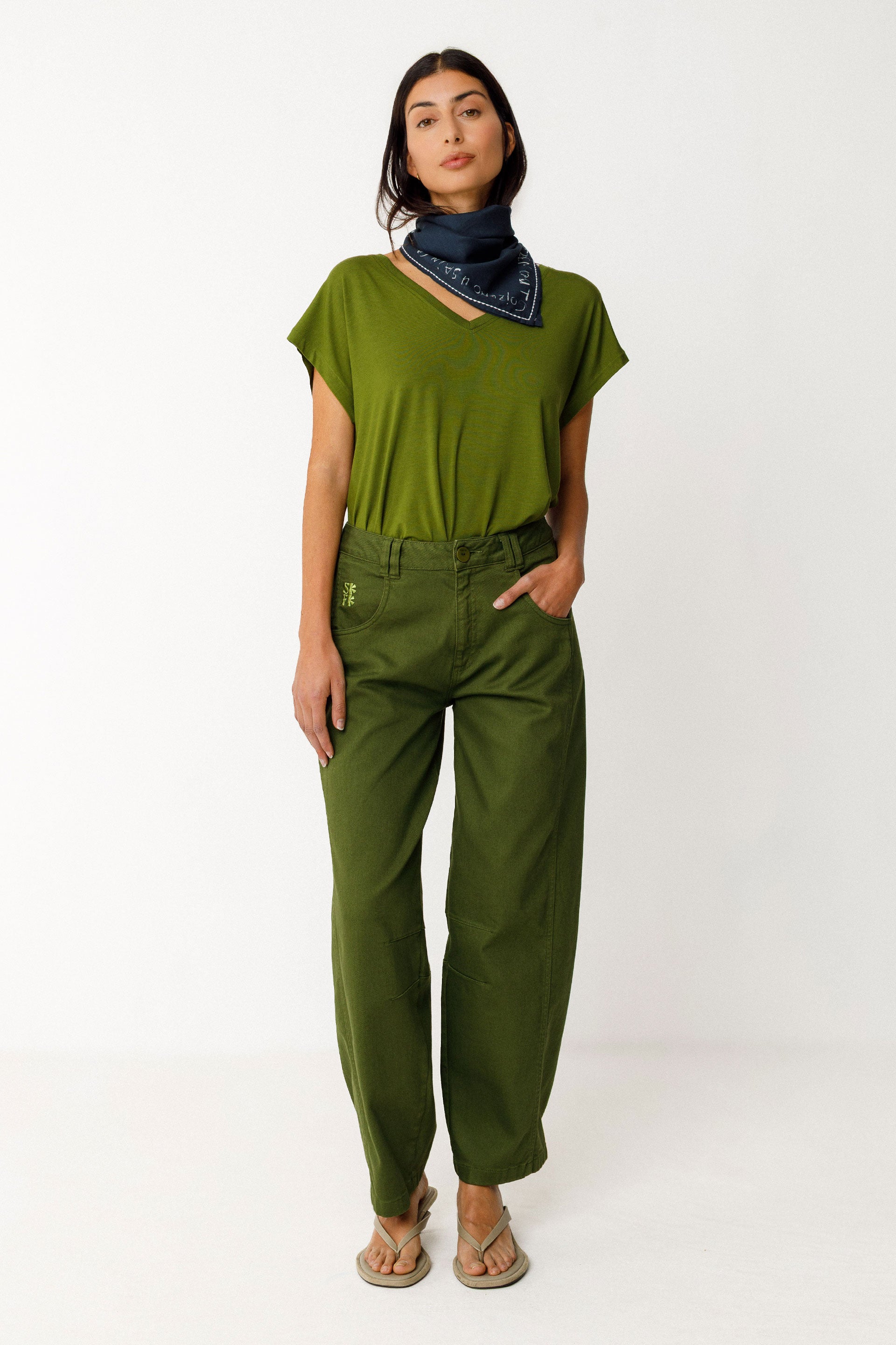 Hizkiak Gots Scarf in Navy