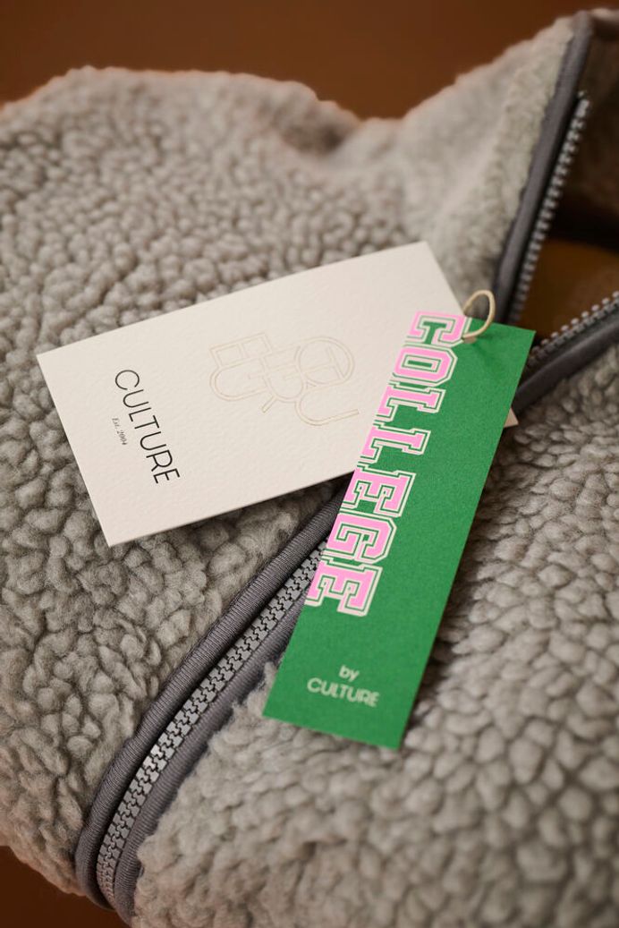 Catina Teddy Fleece in Drizzle