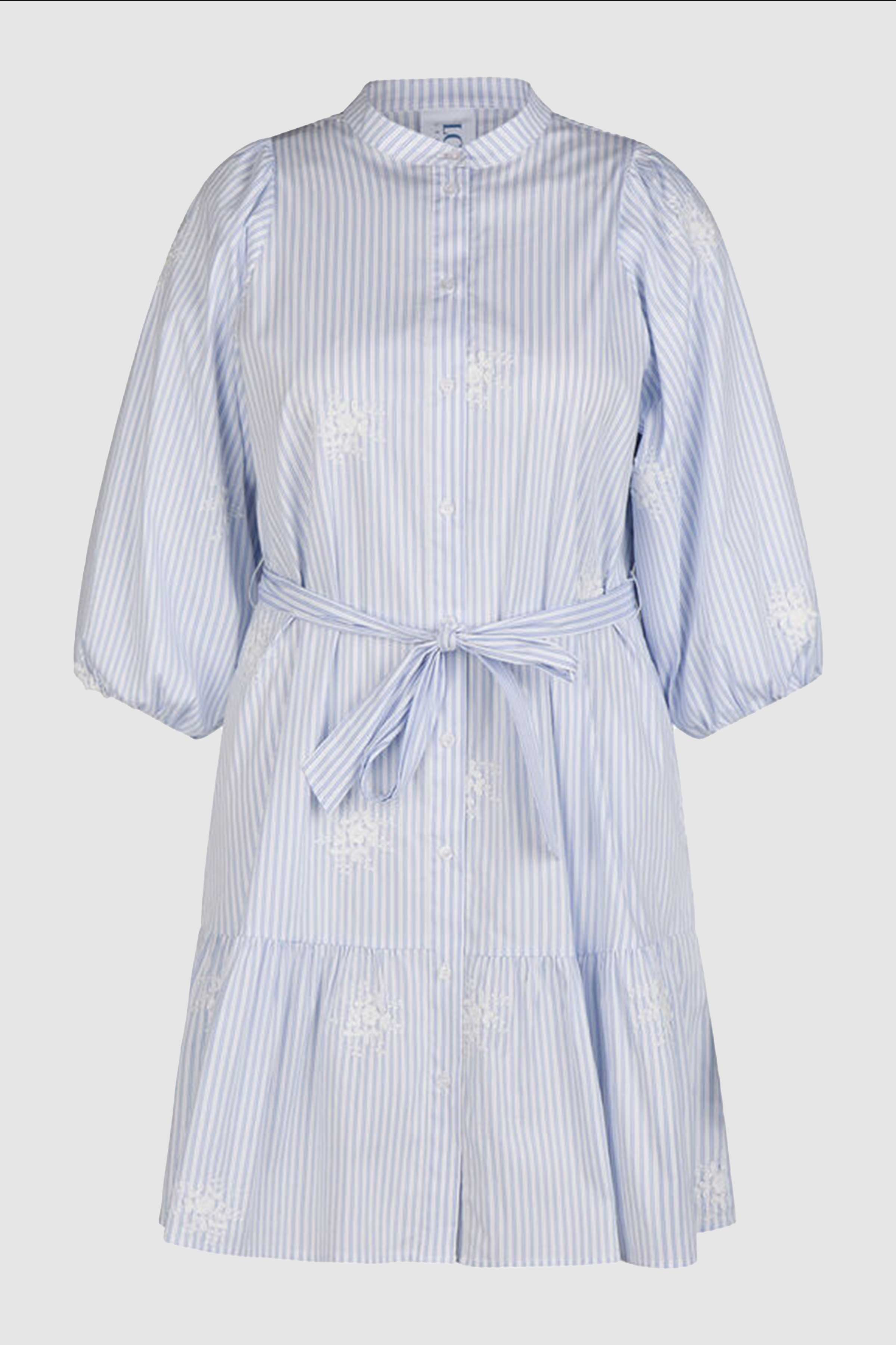 Floral Vibe Dress in Light Denim