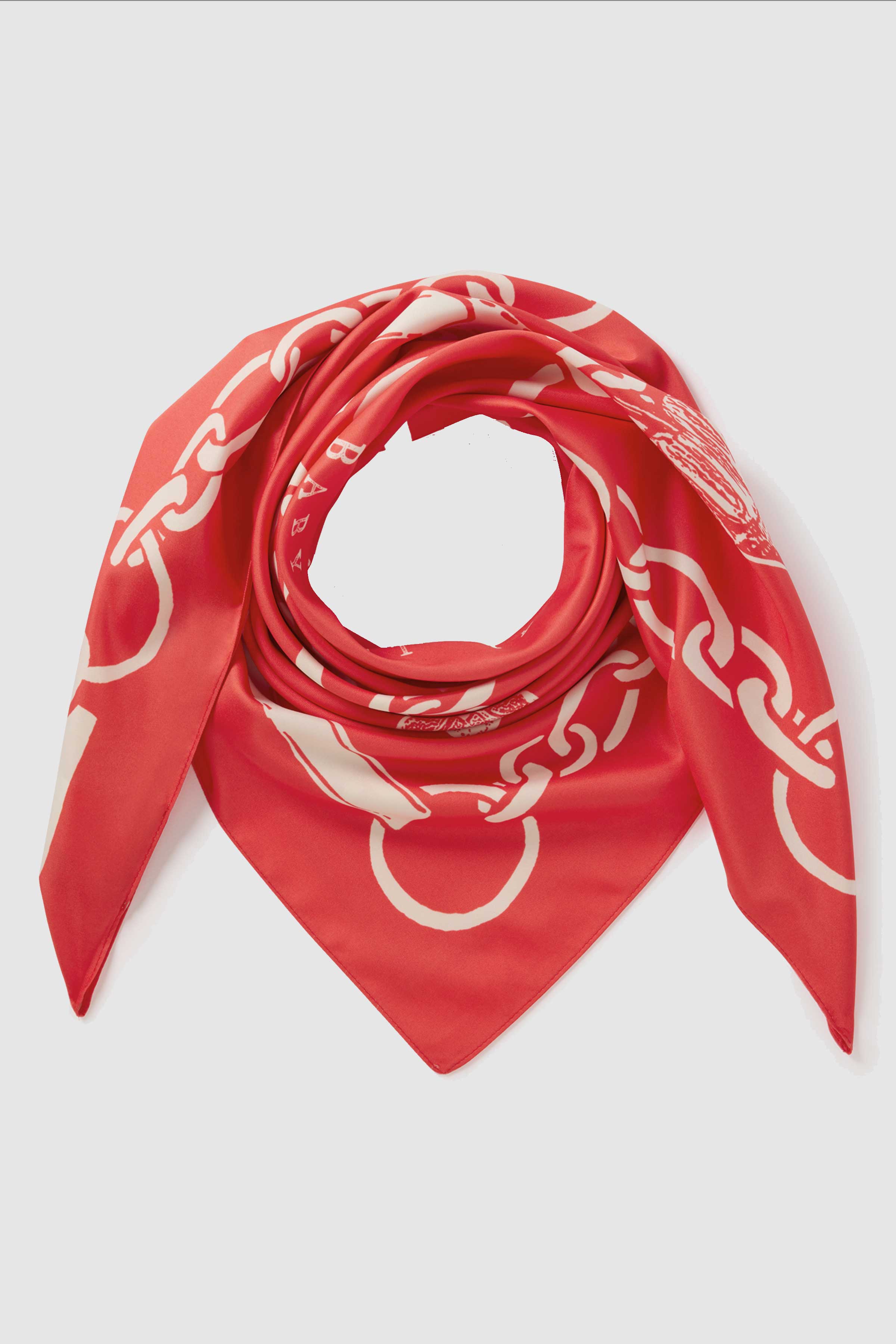 Chain Print Scarf Paprika